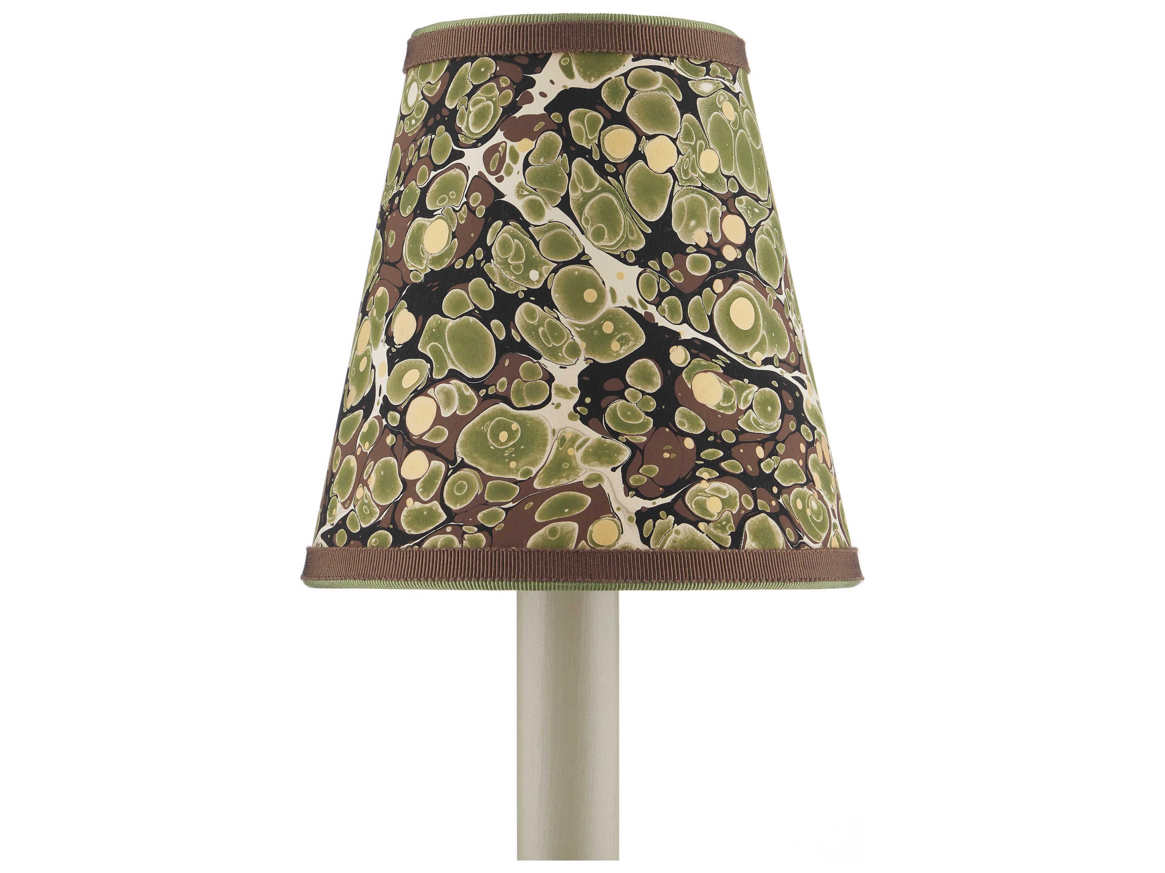 Currey & Company Marble Paper Tapered Chandelier Shade