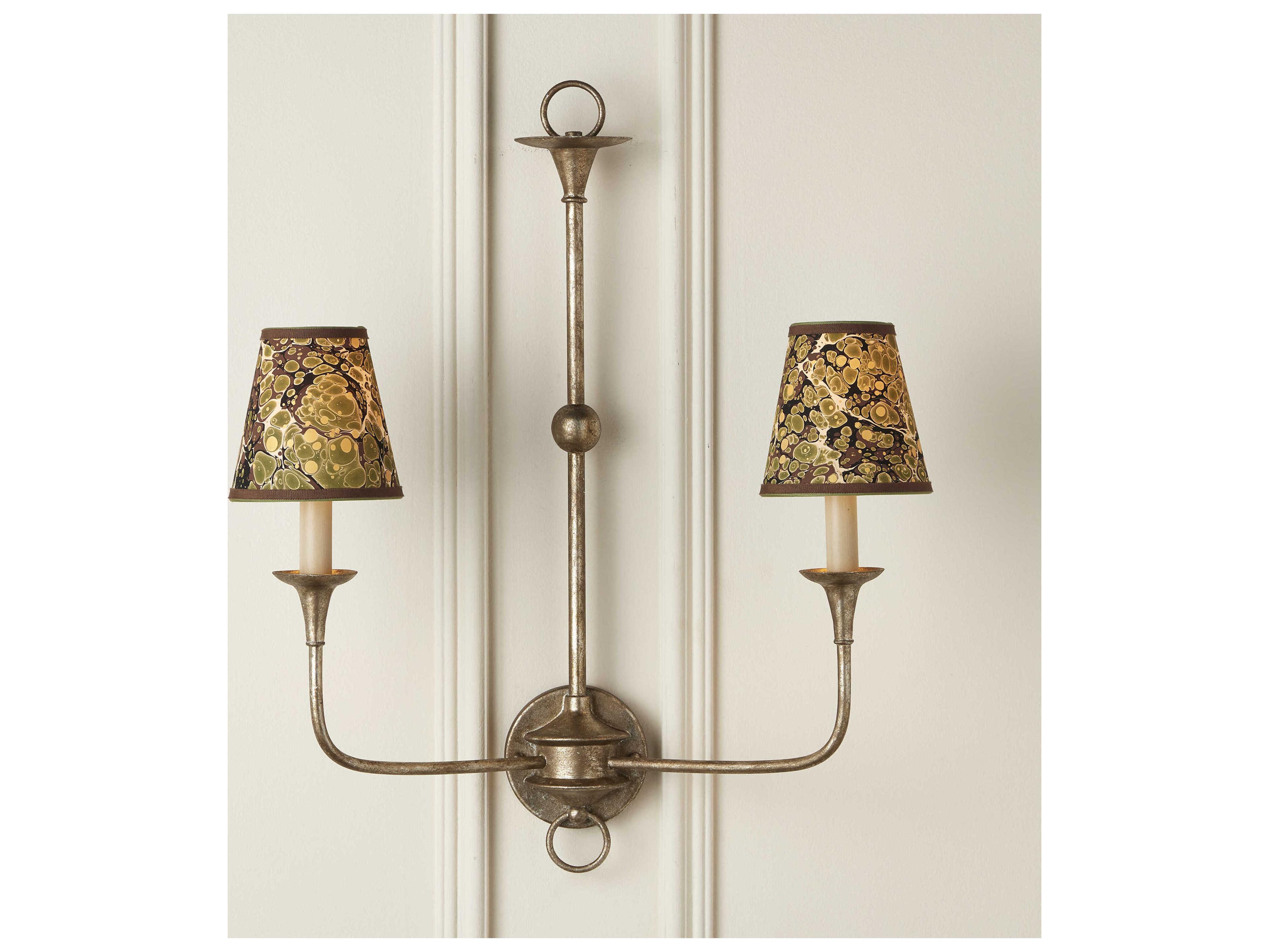 Currey & Company Marble Paper Tapered Chandelier Shade