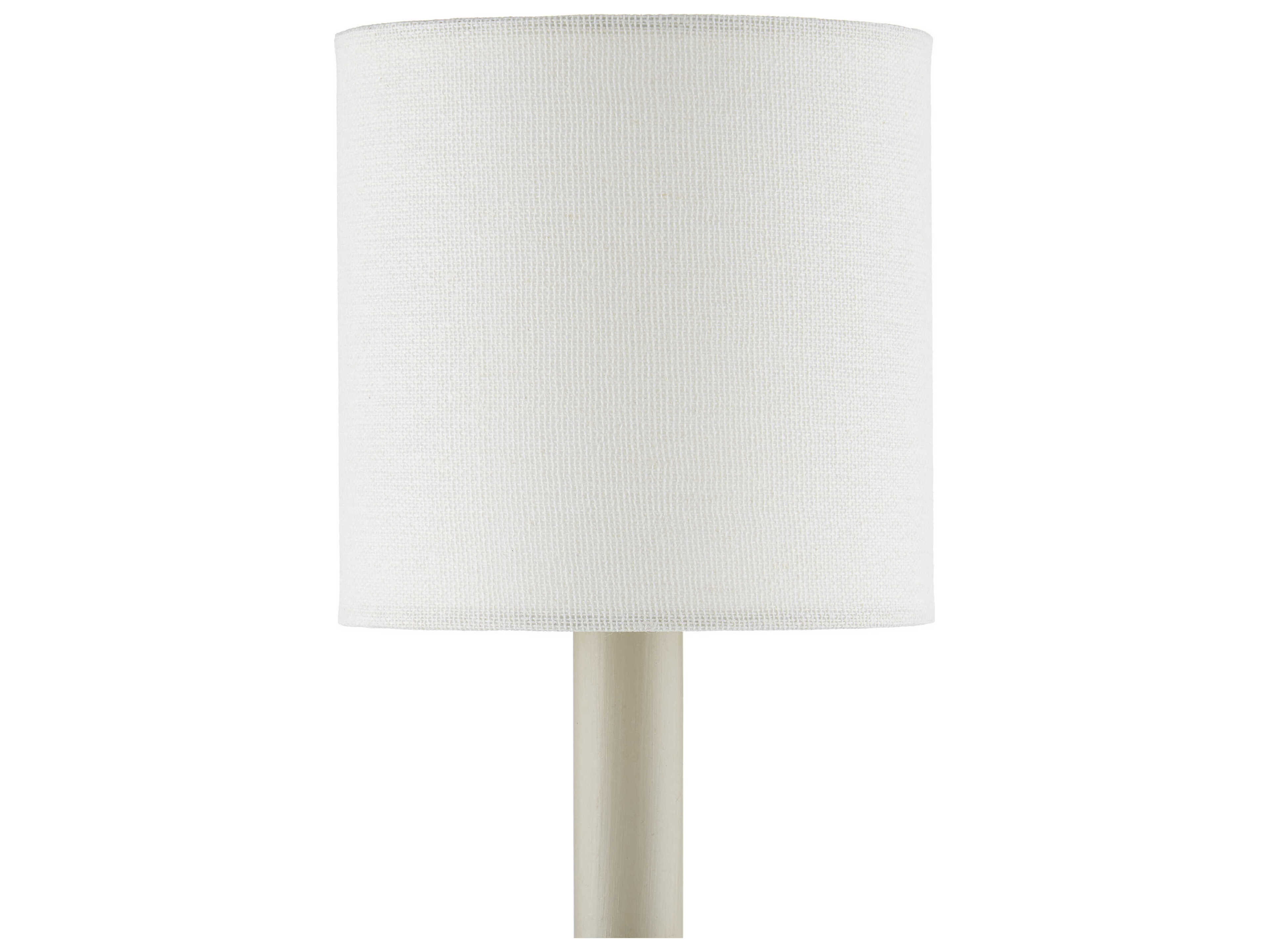 Currey & Company Off-White Fine Grasscloth Drum Chandelier Shade