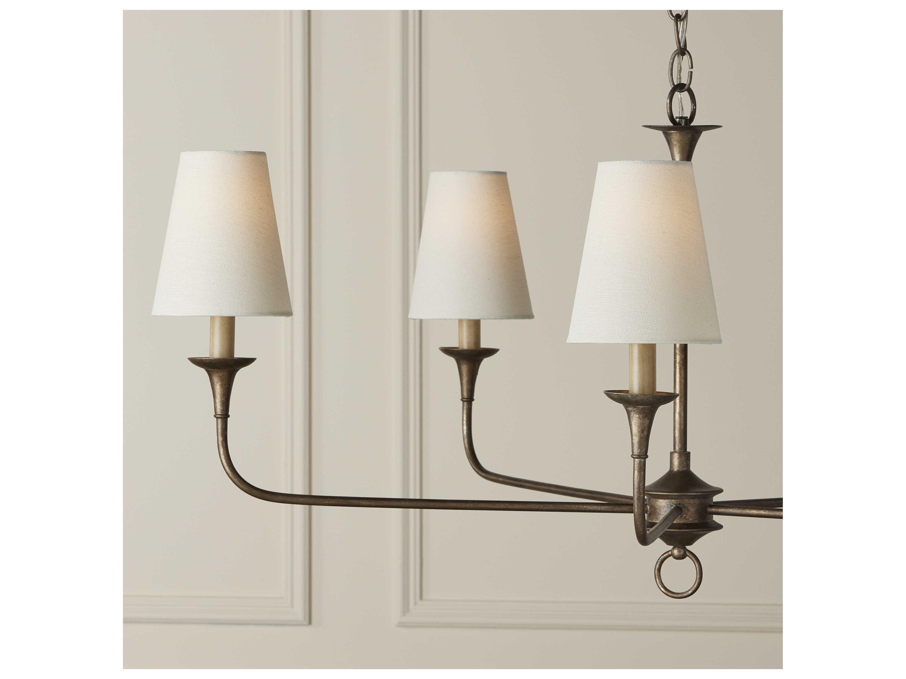 Currey & Company Off-White Fine Grasscloth Drum Chandelier Shade