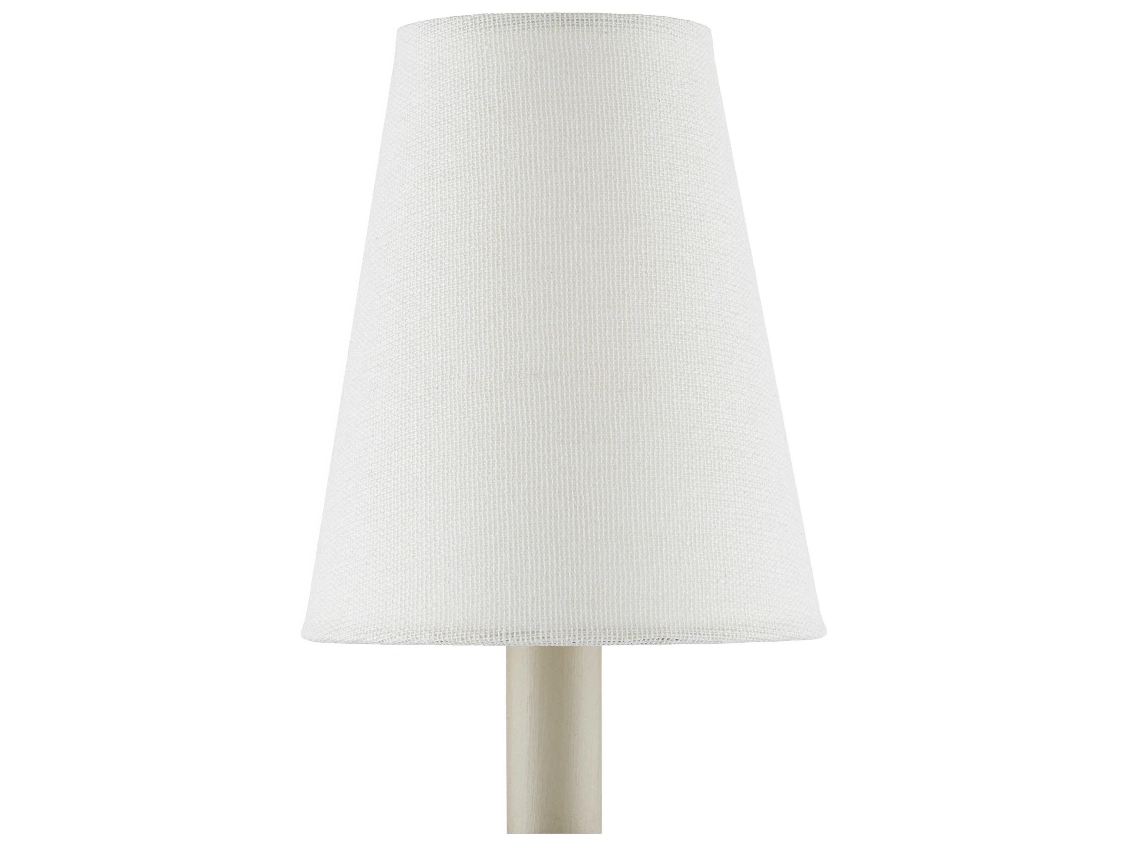 Currey & Company Off-White Fine Grasscloth Tapered Chandelier Shade