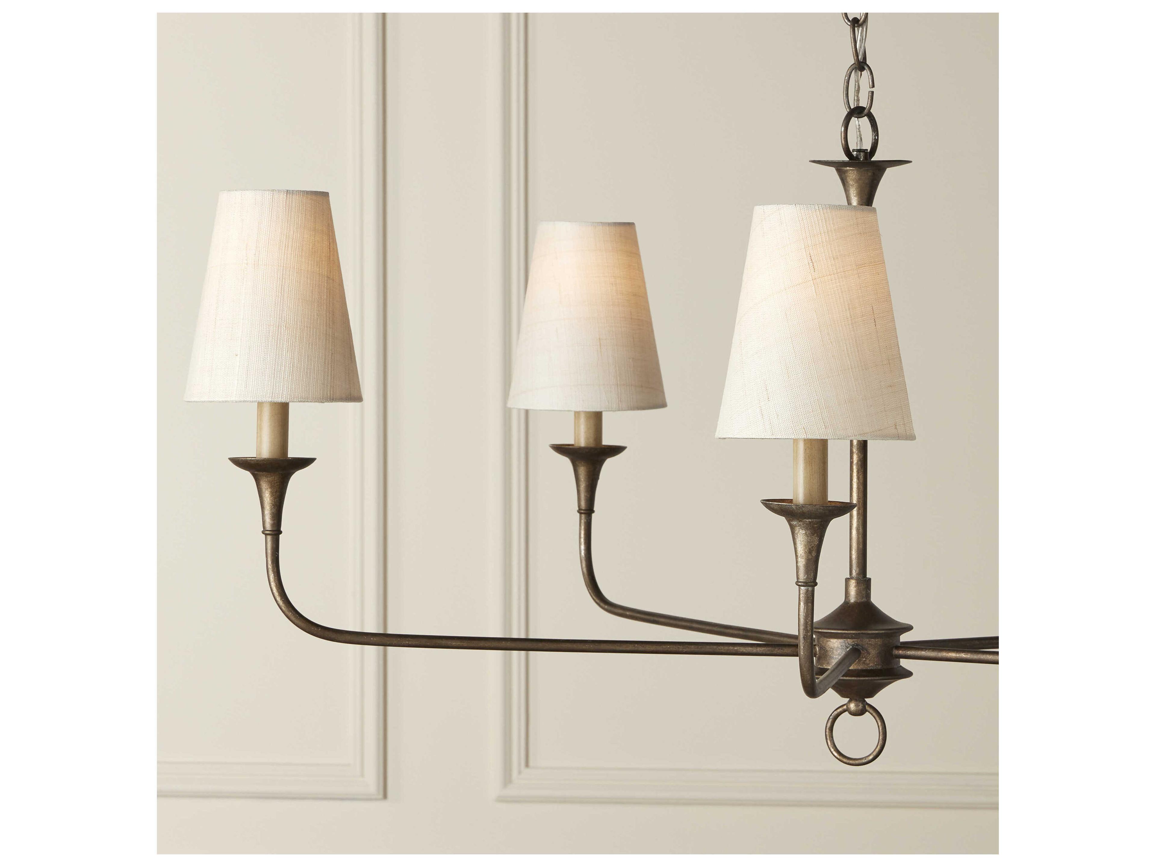 Currey & Company Fine Grasscloth Tapered Chandelier Shade