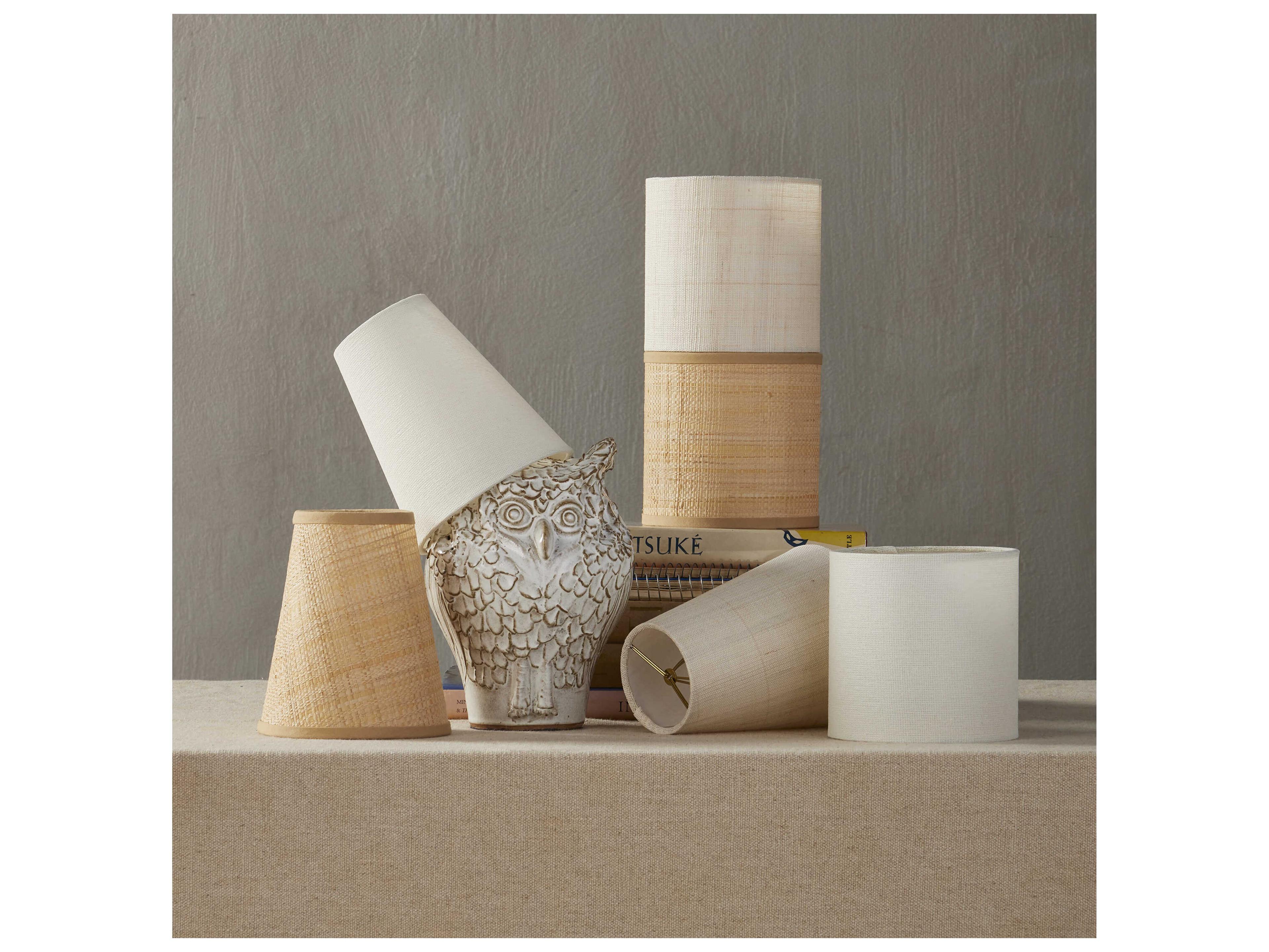 Currey & Company Fine Grasscloth Tapered Chandelier Shade