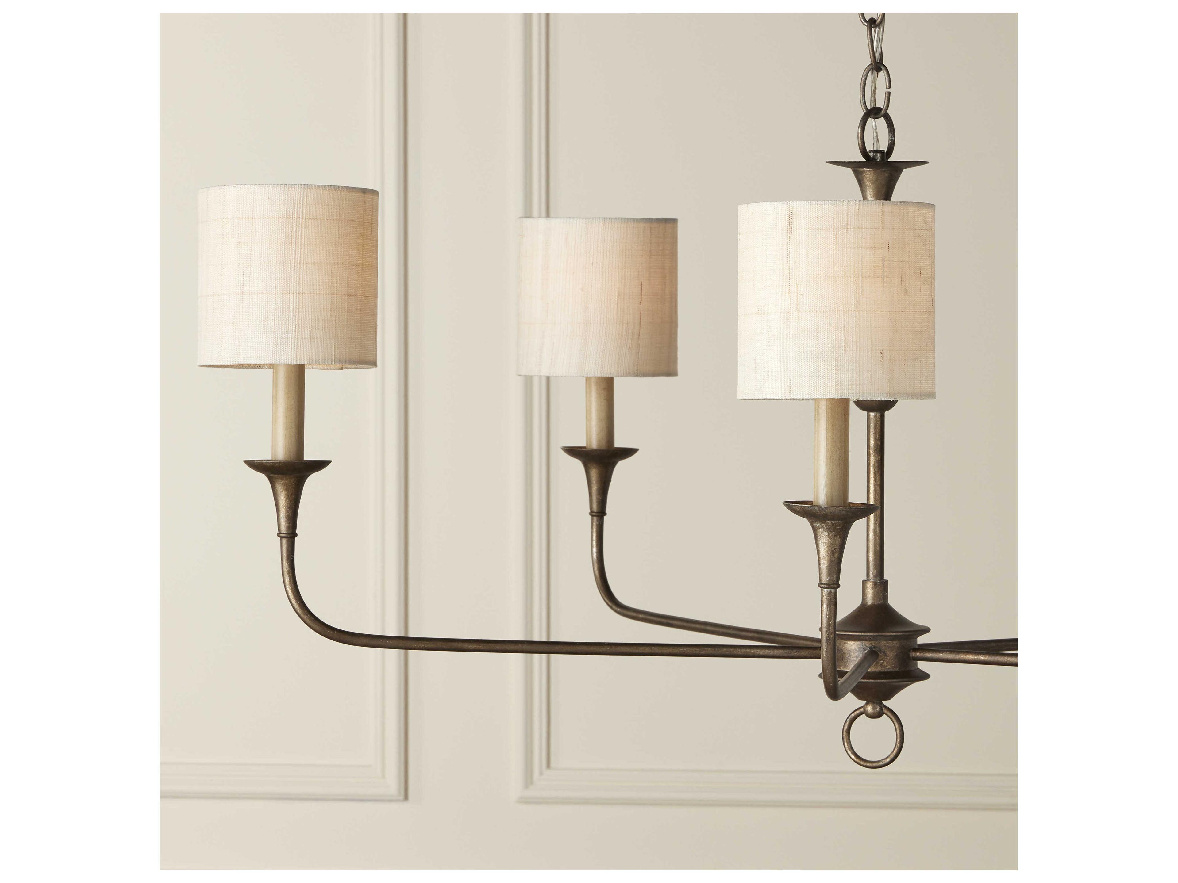 Currey & Company Fine Grasscloth Tapered Chandelier Shade