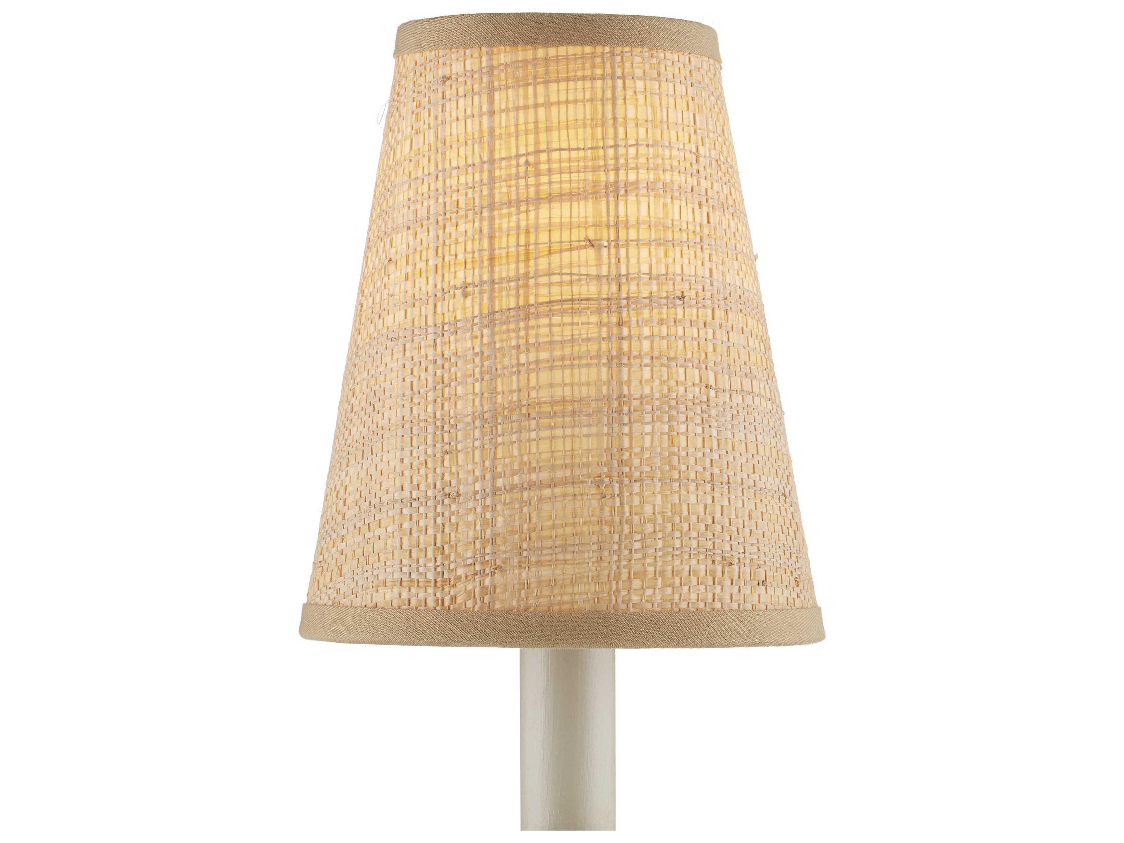 Currey & Company Grasscloth Tapered Chandelier Shade