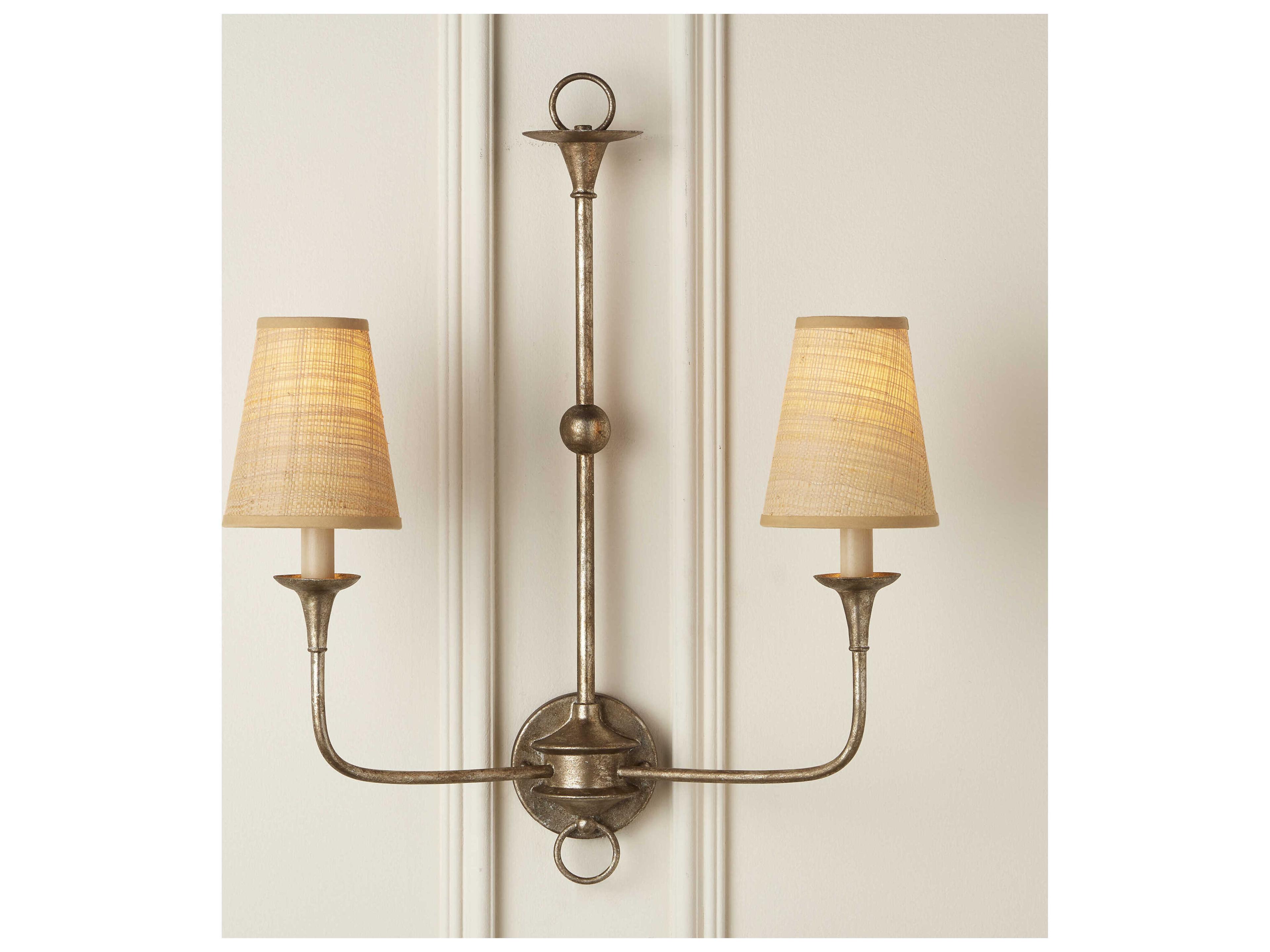 Currey & Company Grasscloth Tapered Chandelier Shade
