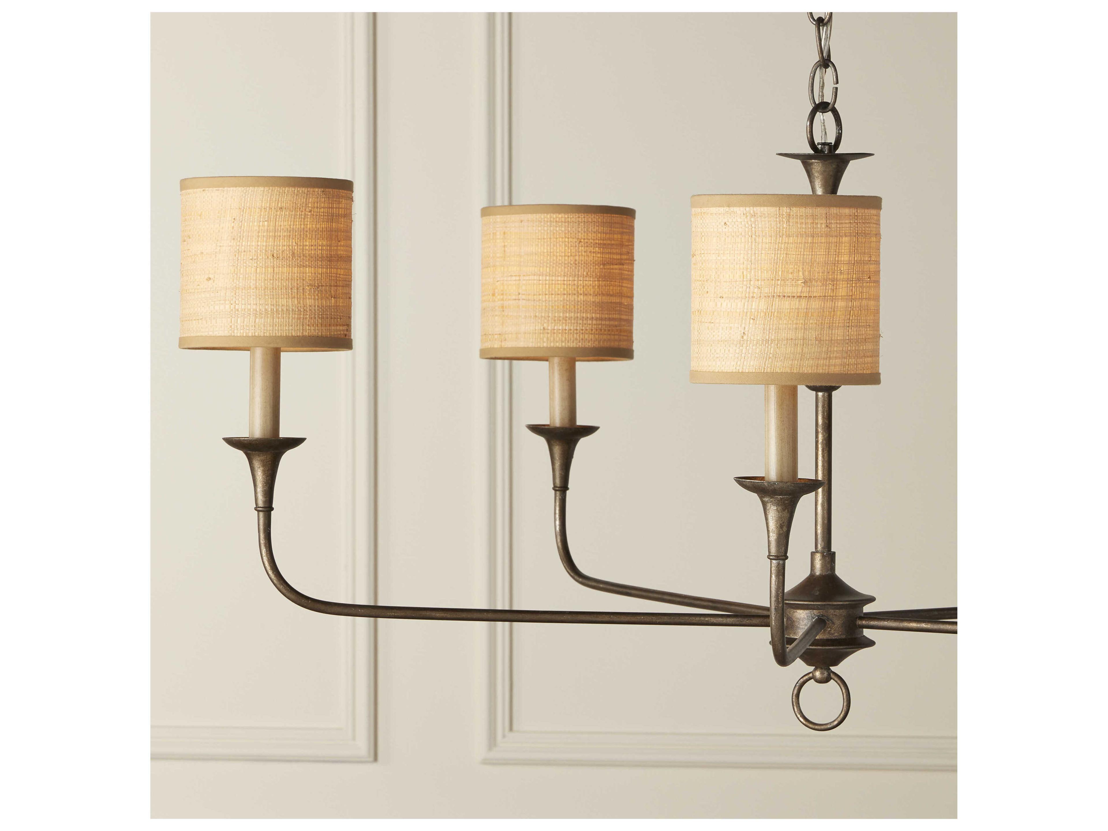 Currey & Company Grasscloth Tapered Chandelier Shade