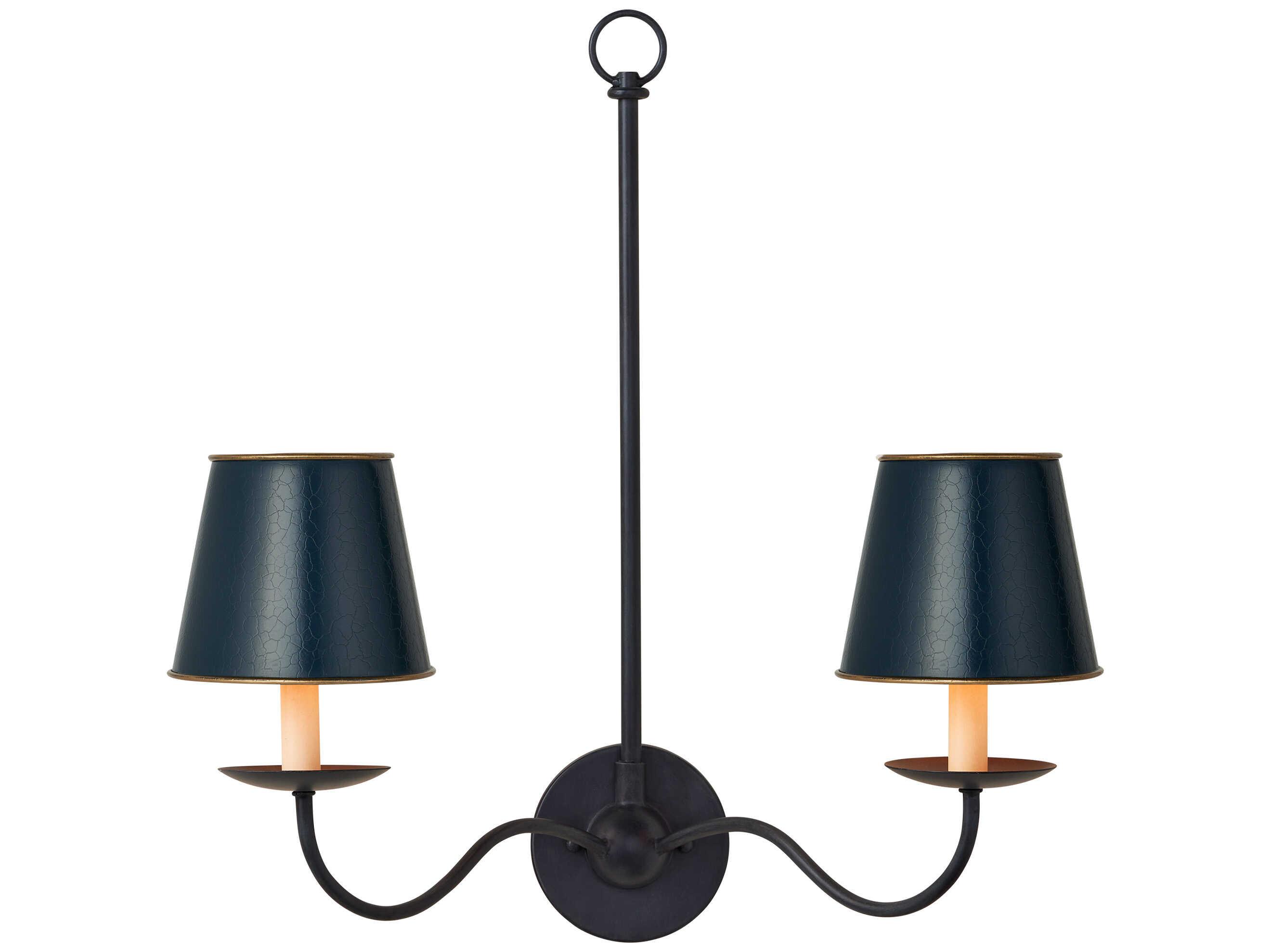 Currey & Company Tole Blue Tapered Shade