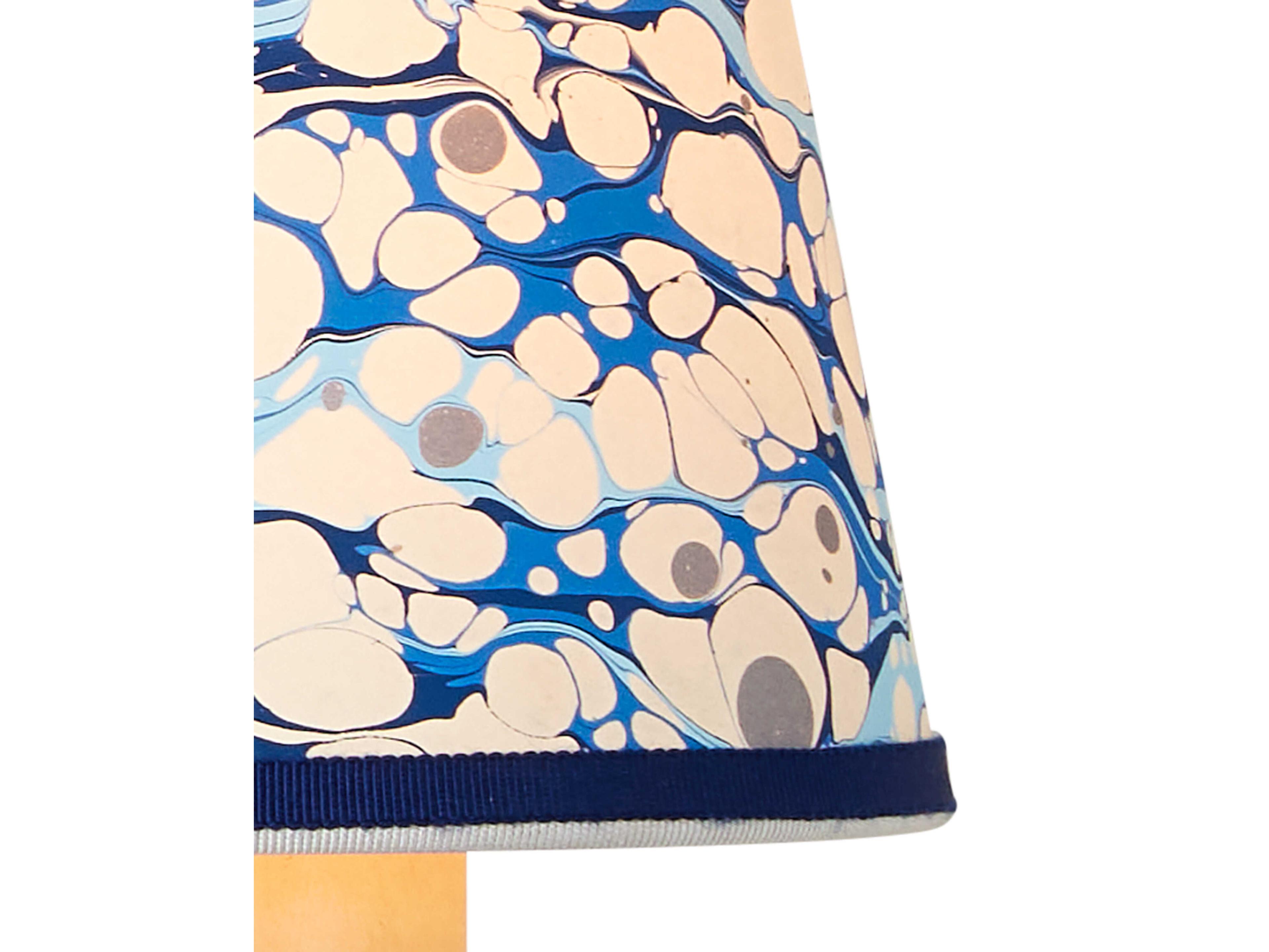 Currey & Company Marble Blue Lace Paper Tapered Shade