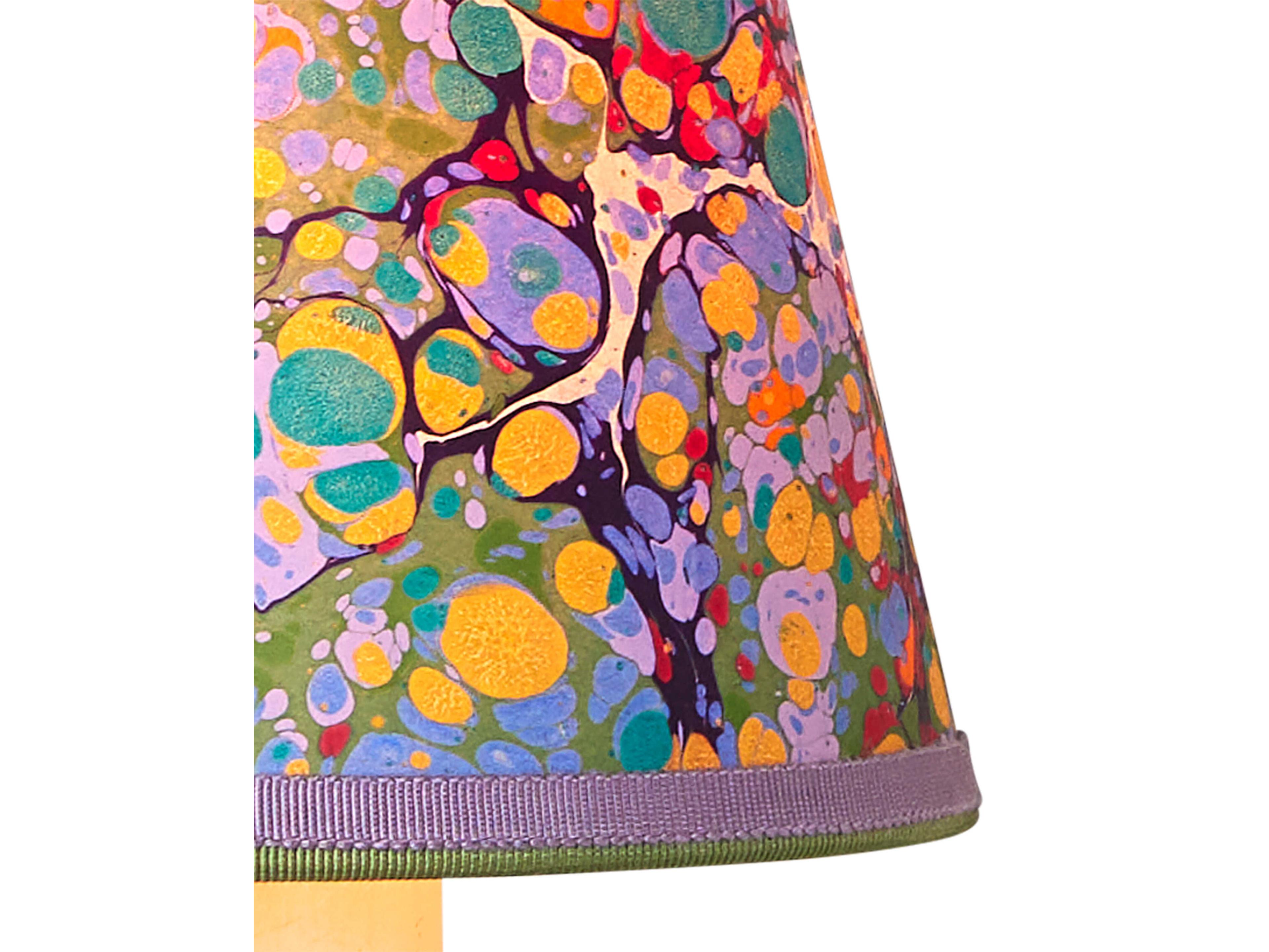 Currey & Company Marble Multi-Color Paper Tapered Shade