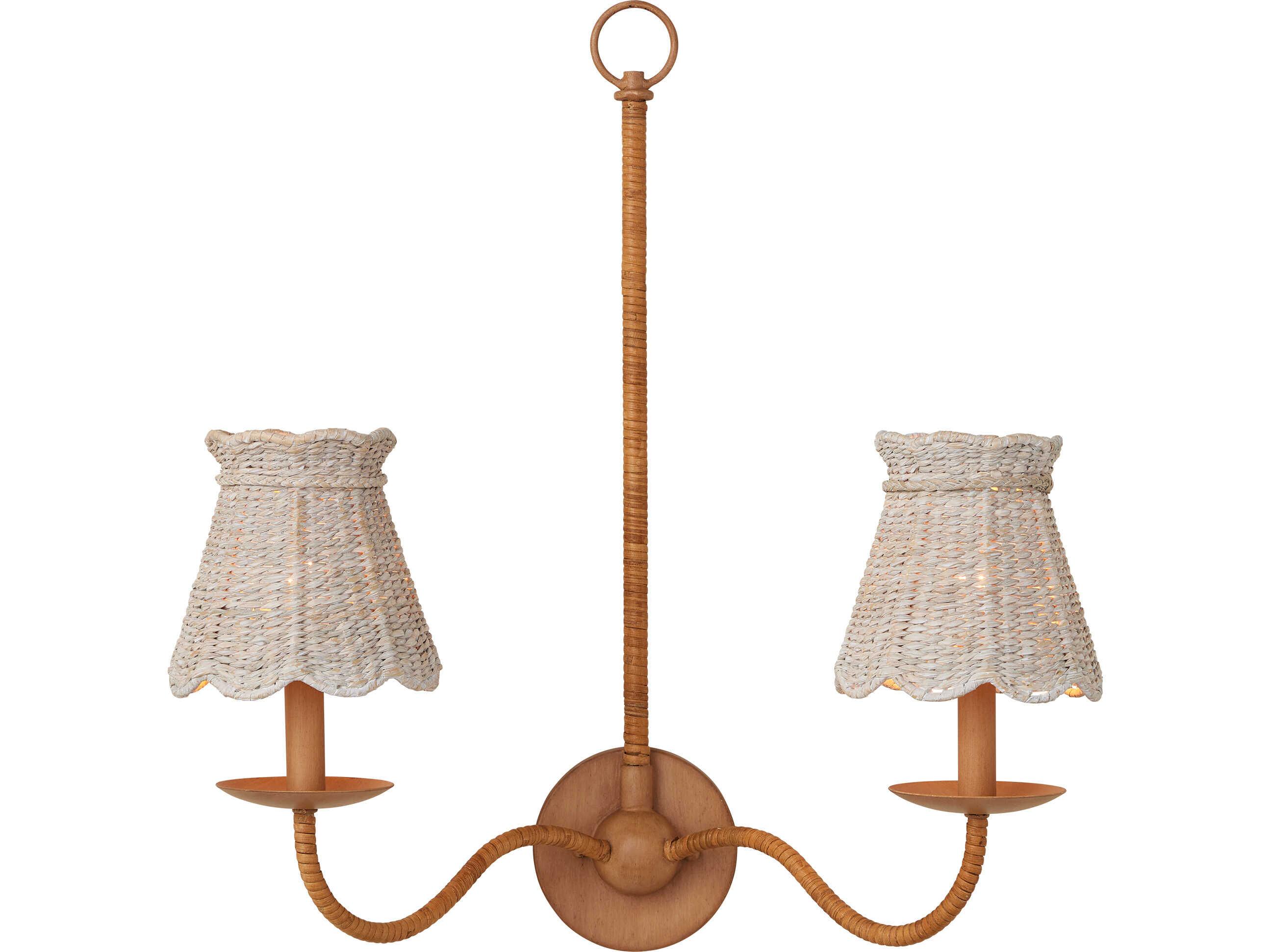 Currey & Company Annabelle Whitewashed Tapered Shade