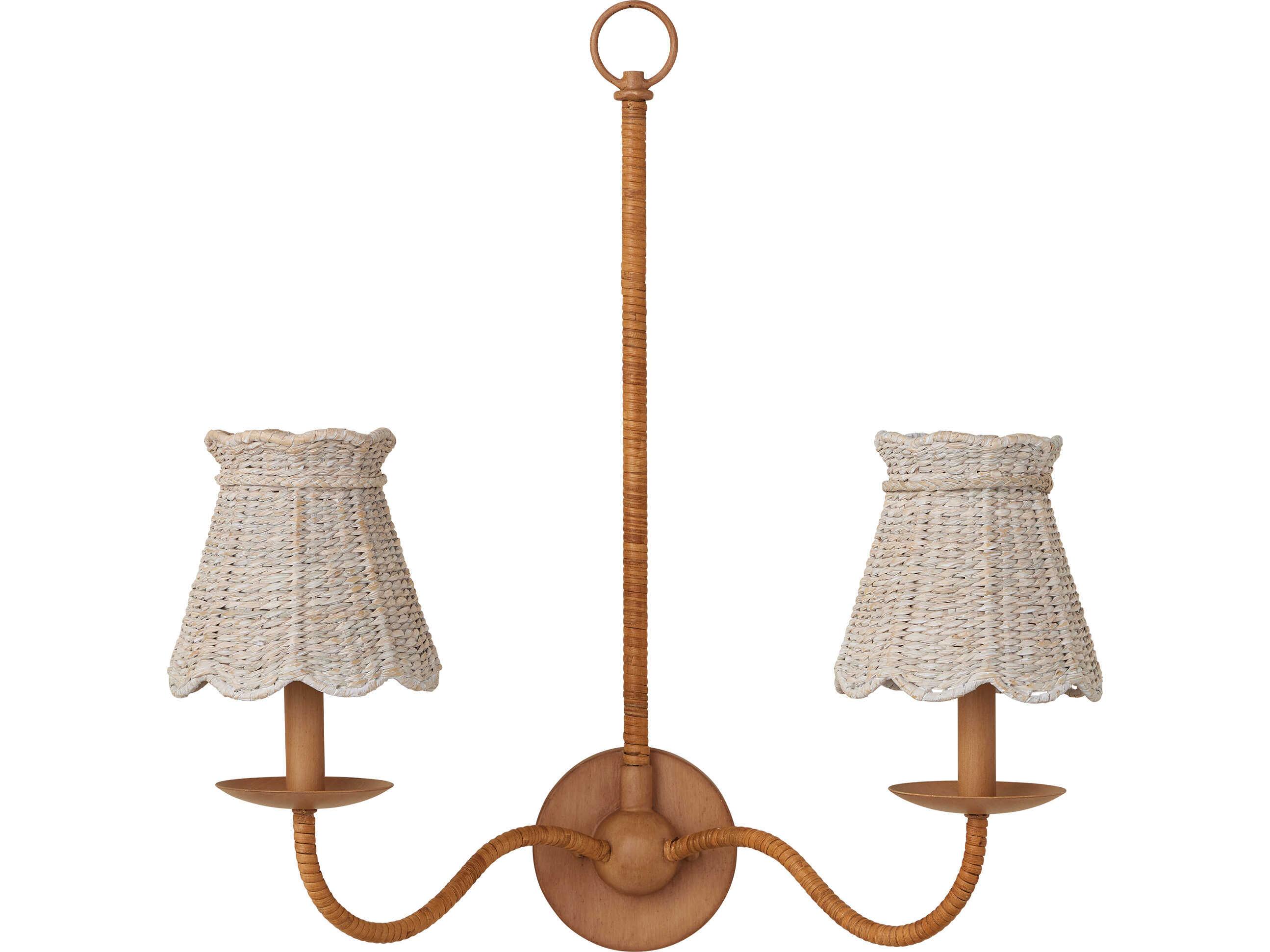 Currey & Company Annabelle Whitewashed Tapered Shade