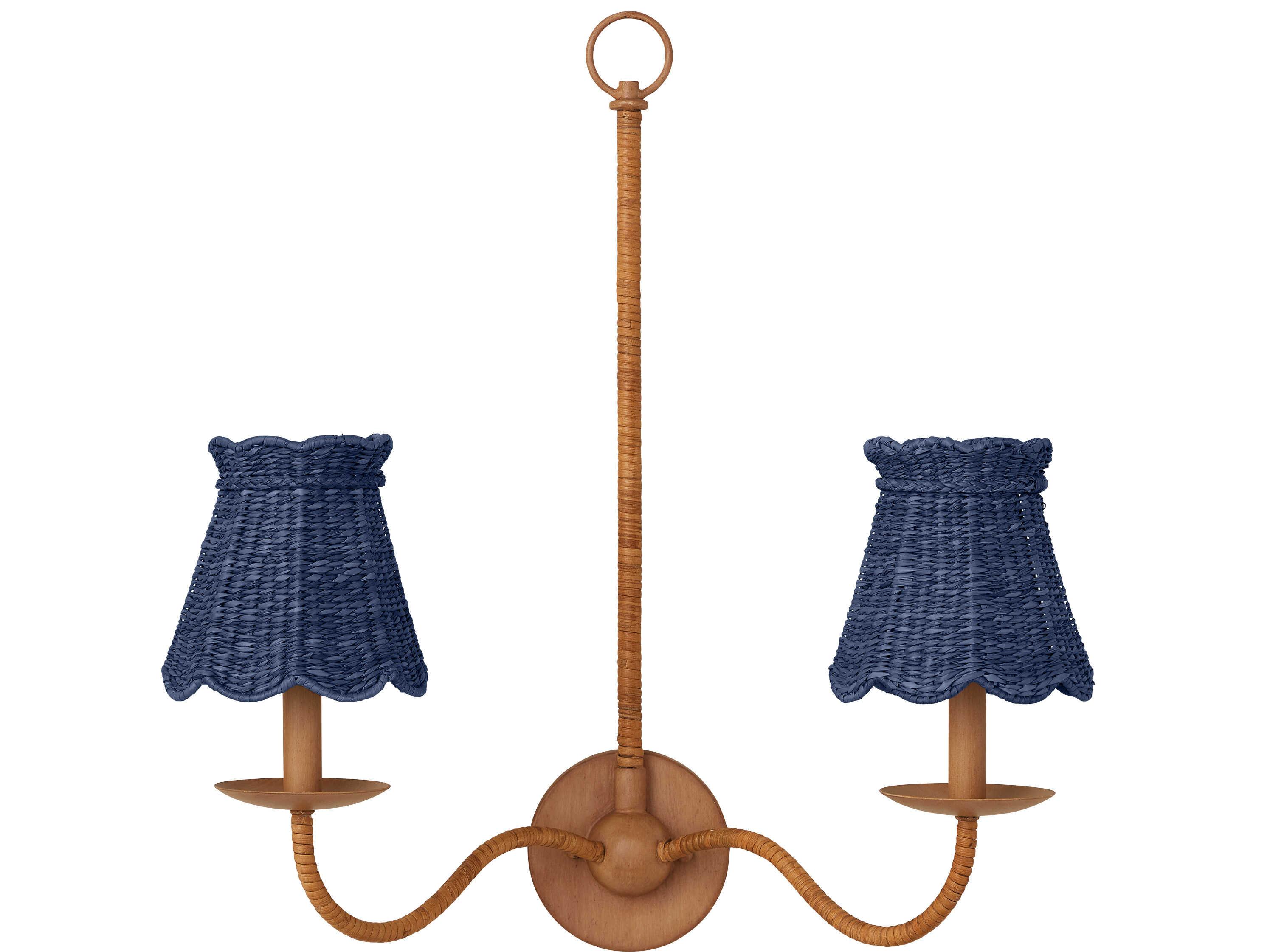 Currey & Company Annabelle Indigo Tapered Shade