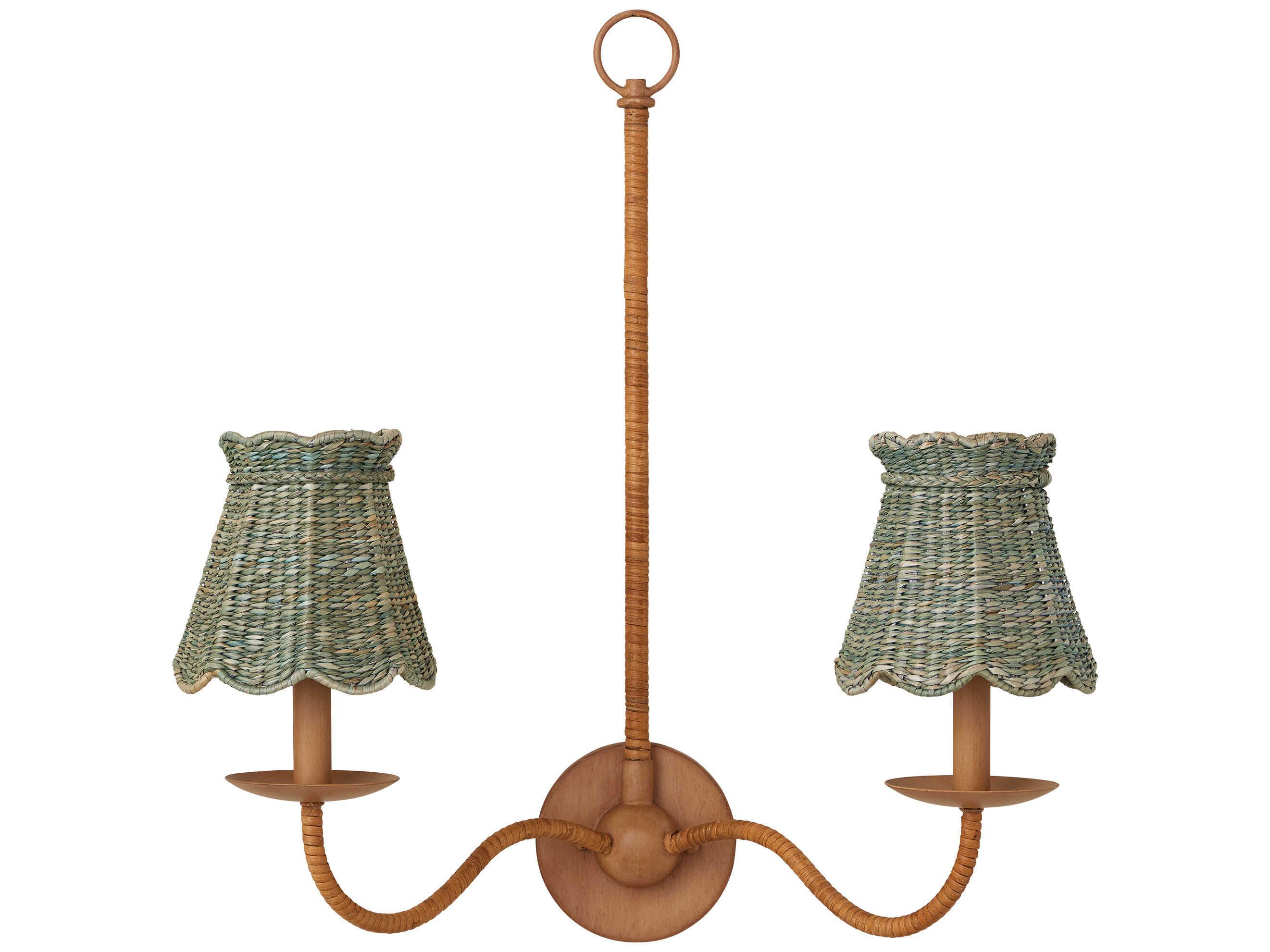 Currey & Company Annabelle Light Teal Tapered Shade