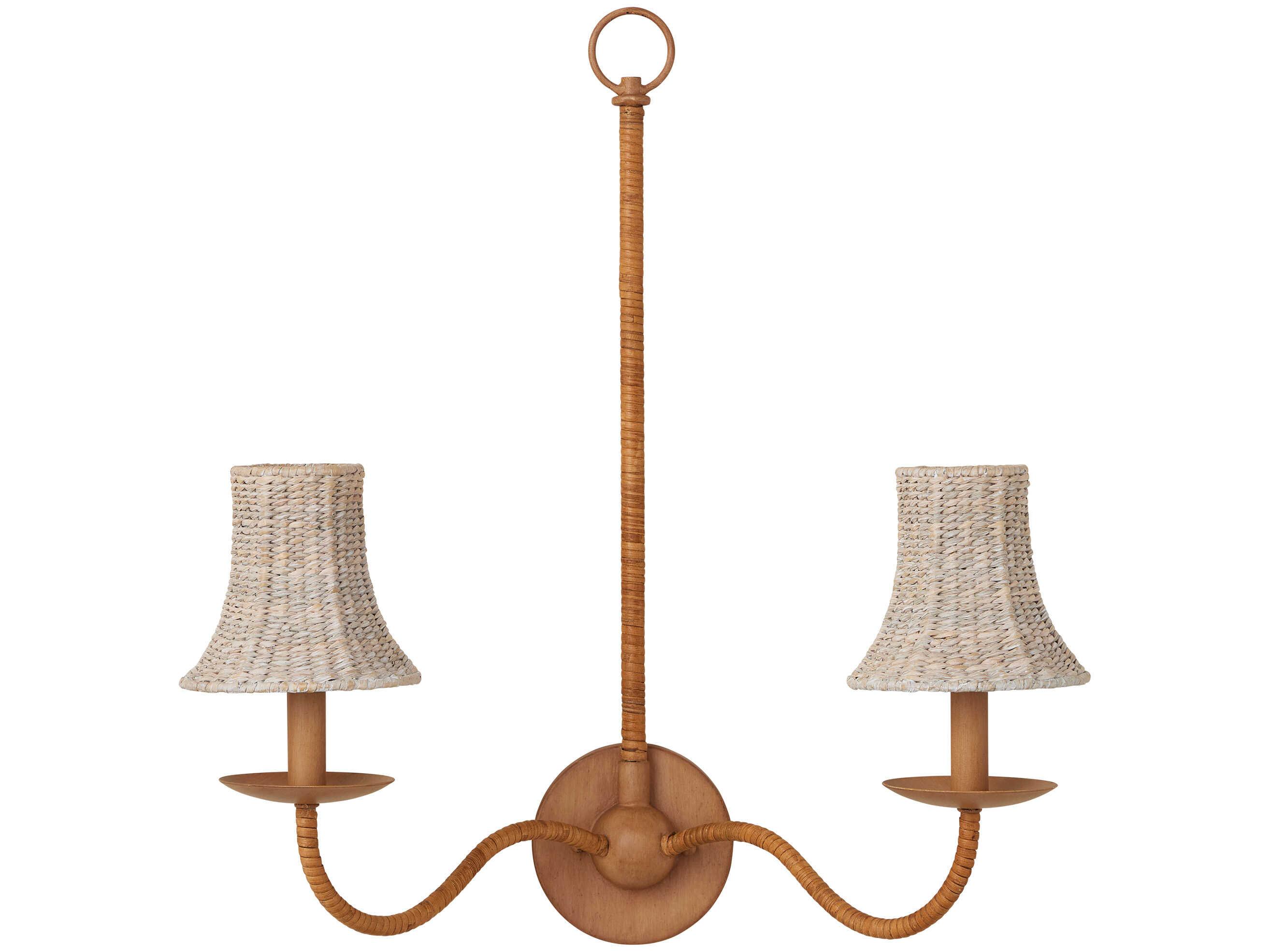 Currey & Company Bell Whitewashed Shade