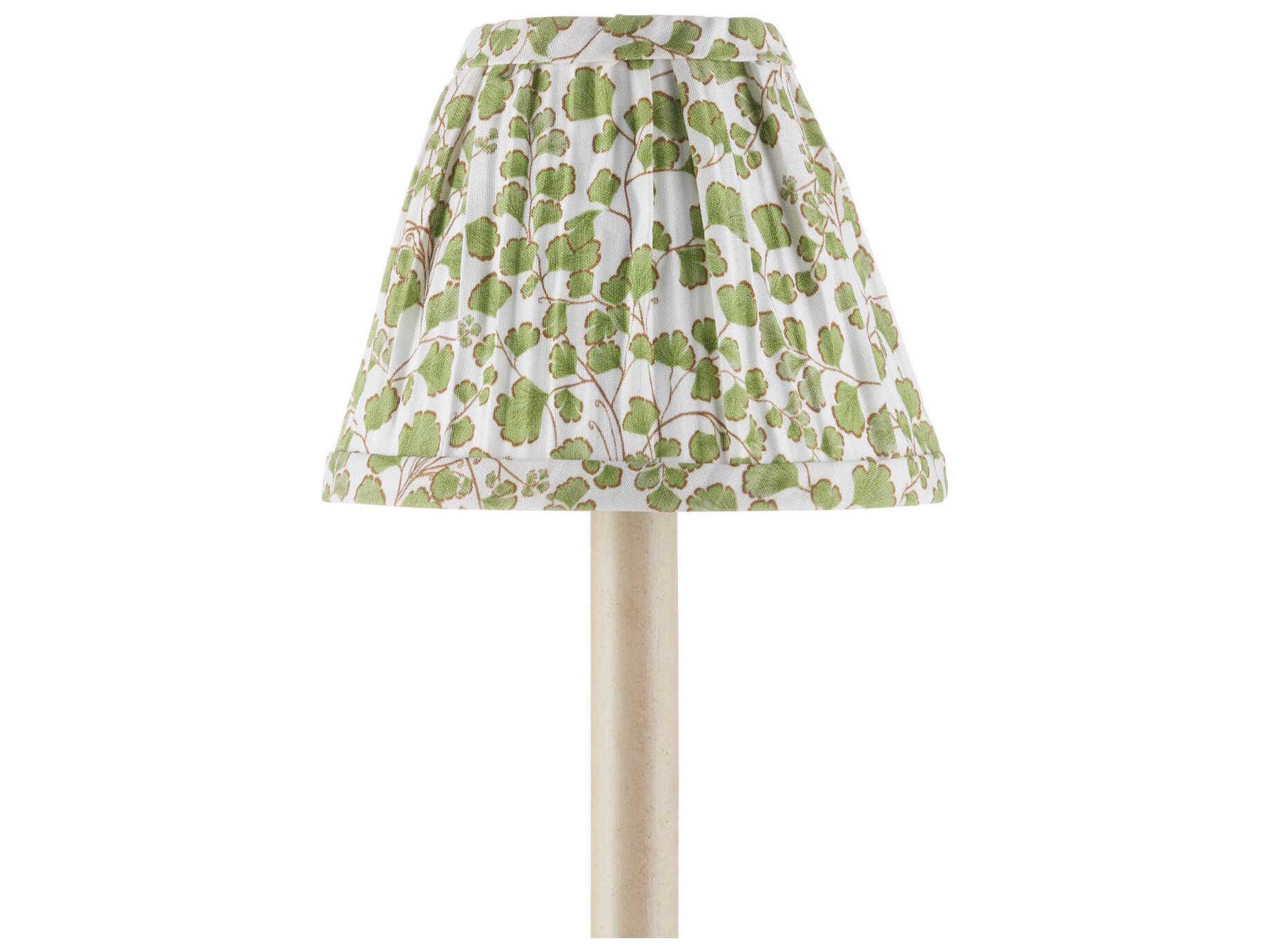 Currey & Company Maiden Fern Green Tapered Chandelier Shade