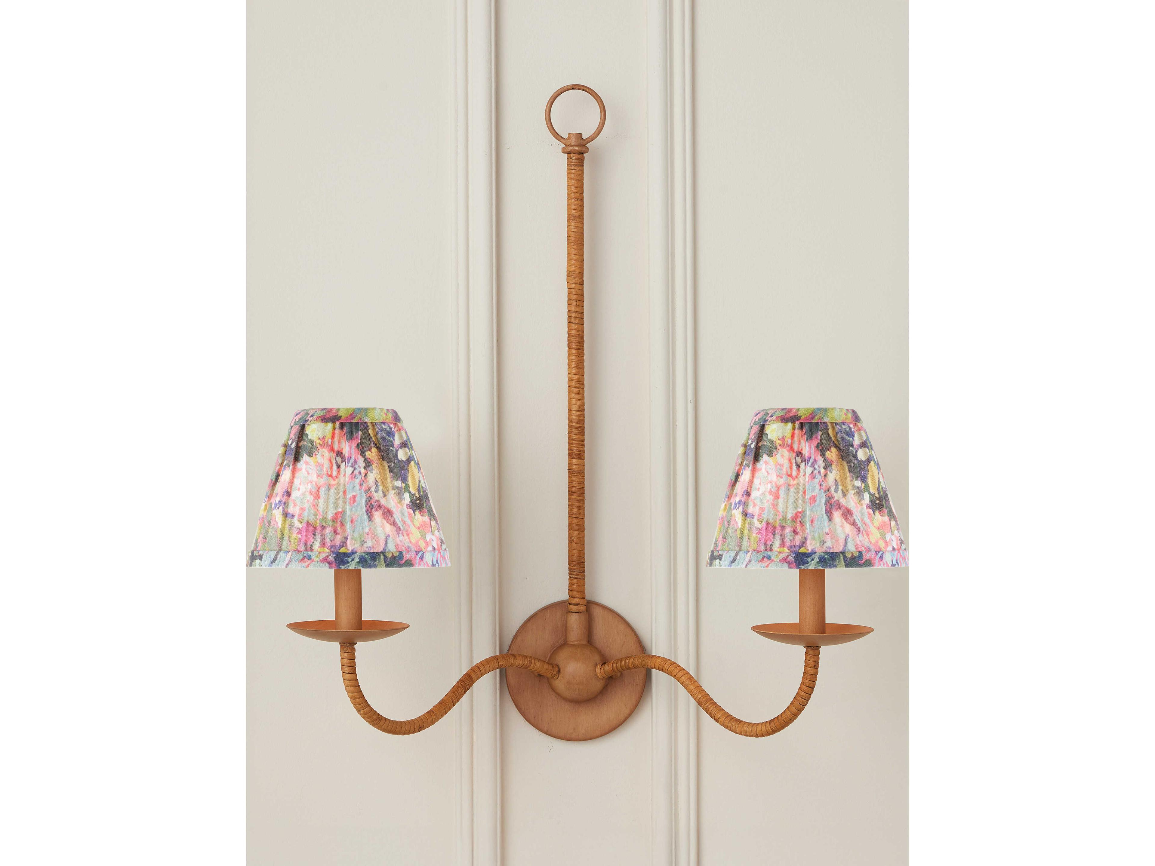 Currey & Company Wildflower Magenta Tapered Chandelier Shade