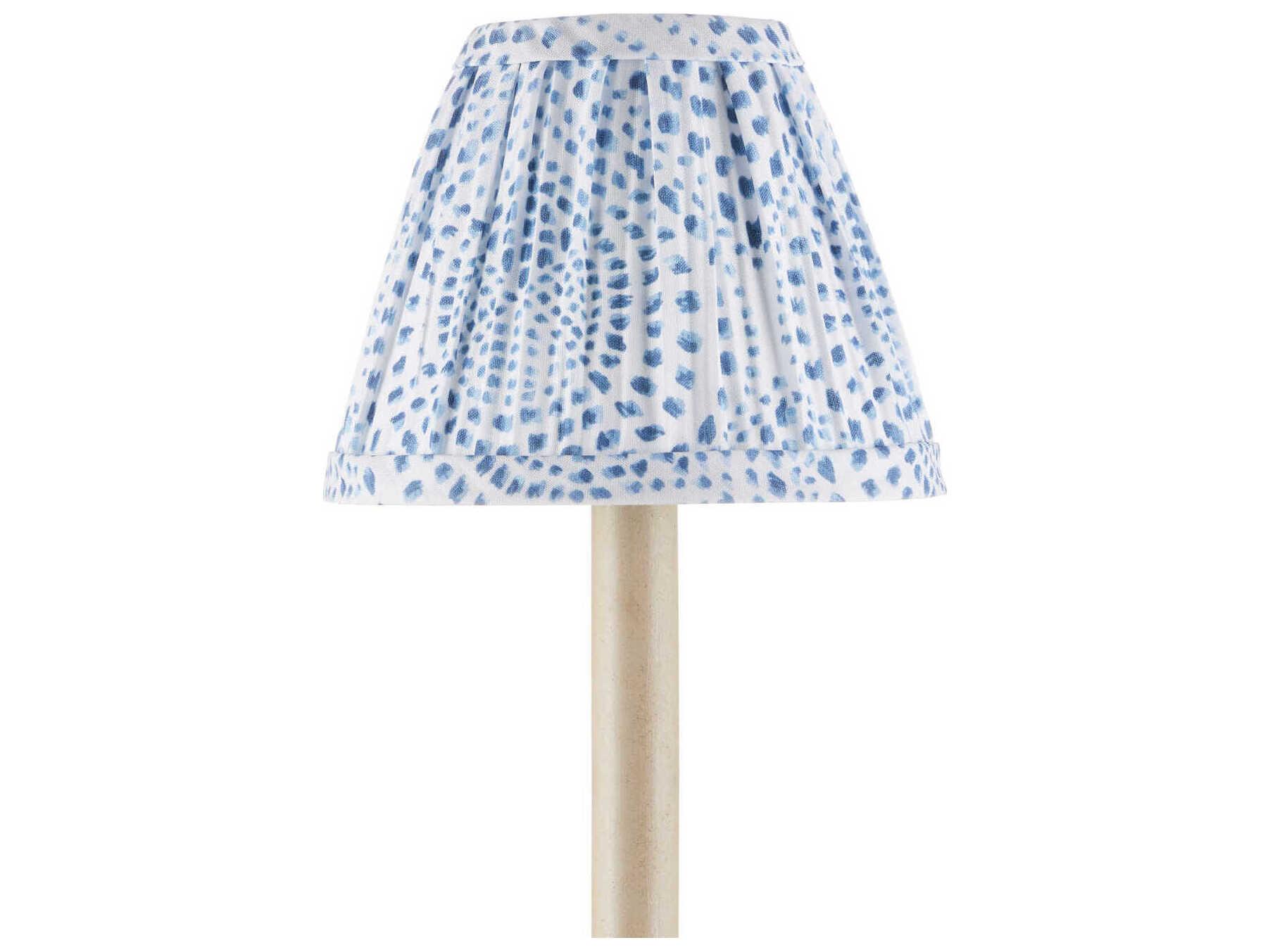 Currey & Company Lenore Blue Tapered Chandelier Shade