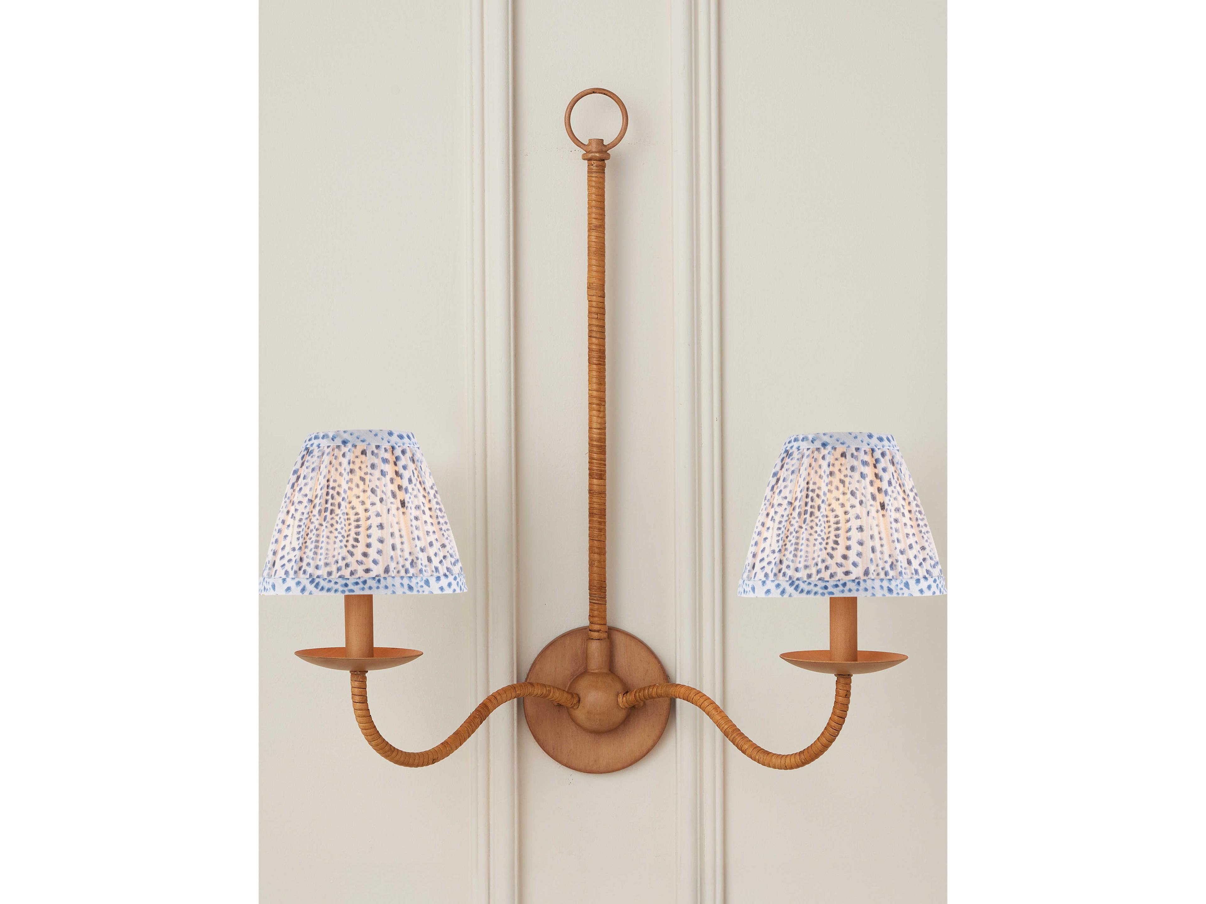 Currey & Company Lenore Blue Tapered Chandelier Shade