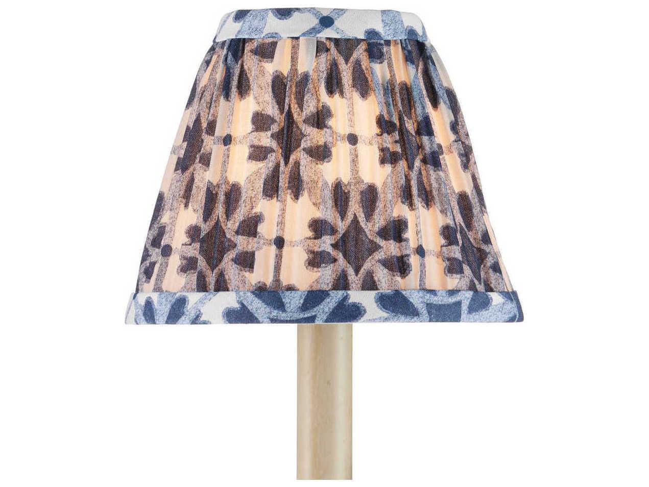 Currey & Company Pembrook Blue Tapered Chandelier Shade