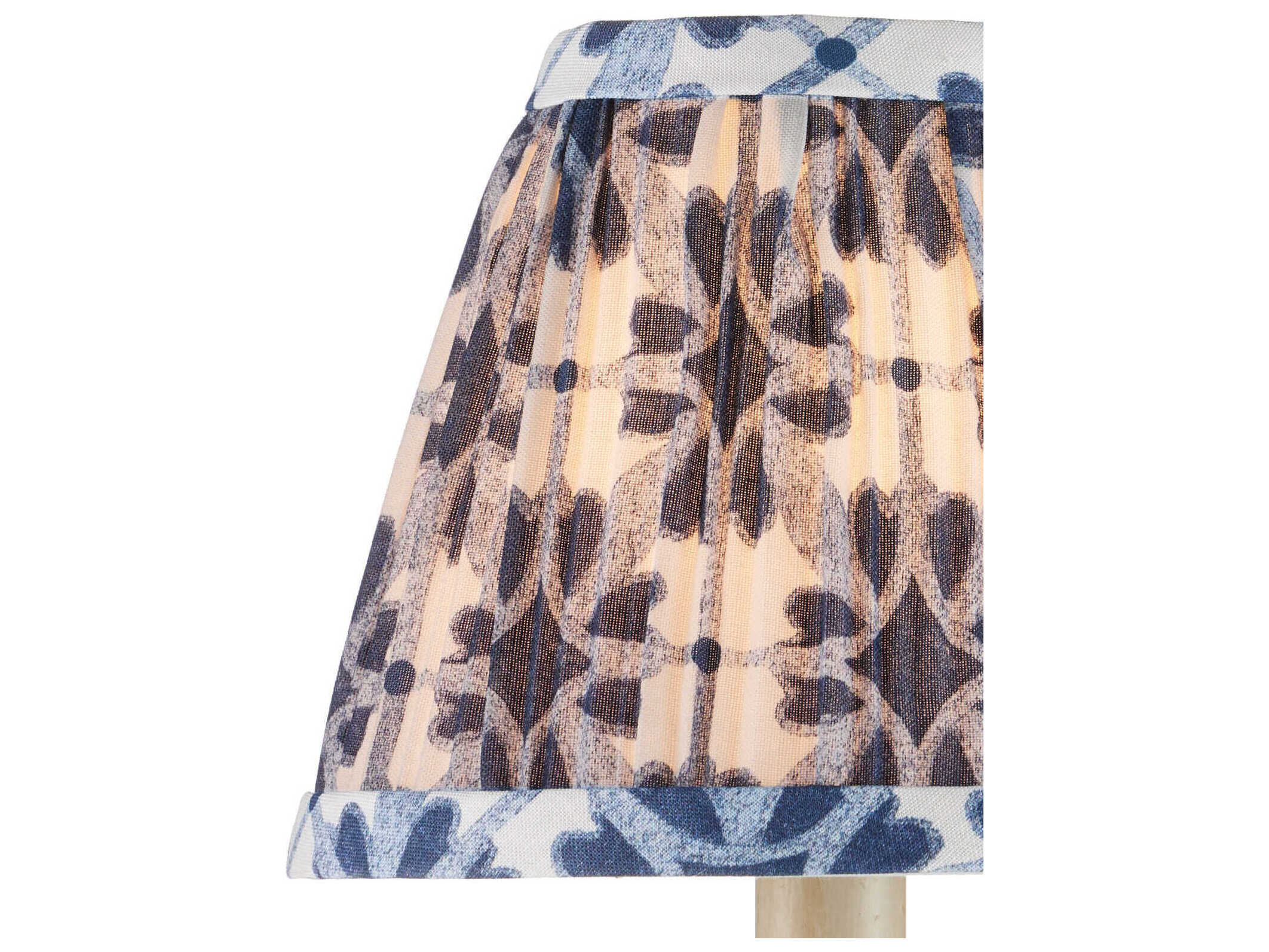 Currey & Company Pembrook Blue Tapered Chandelier Shade