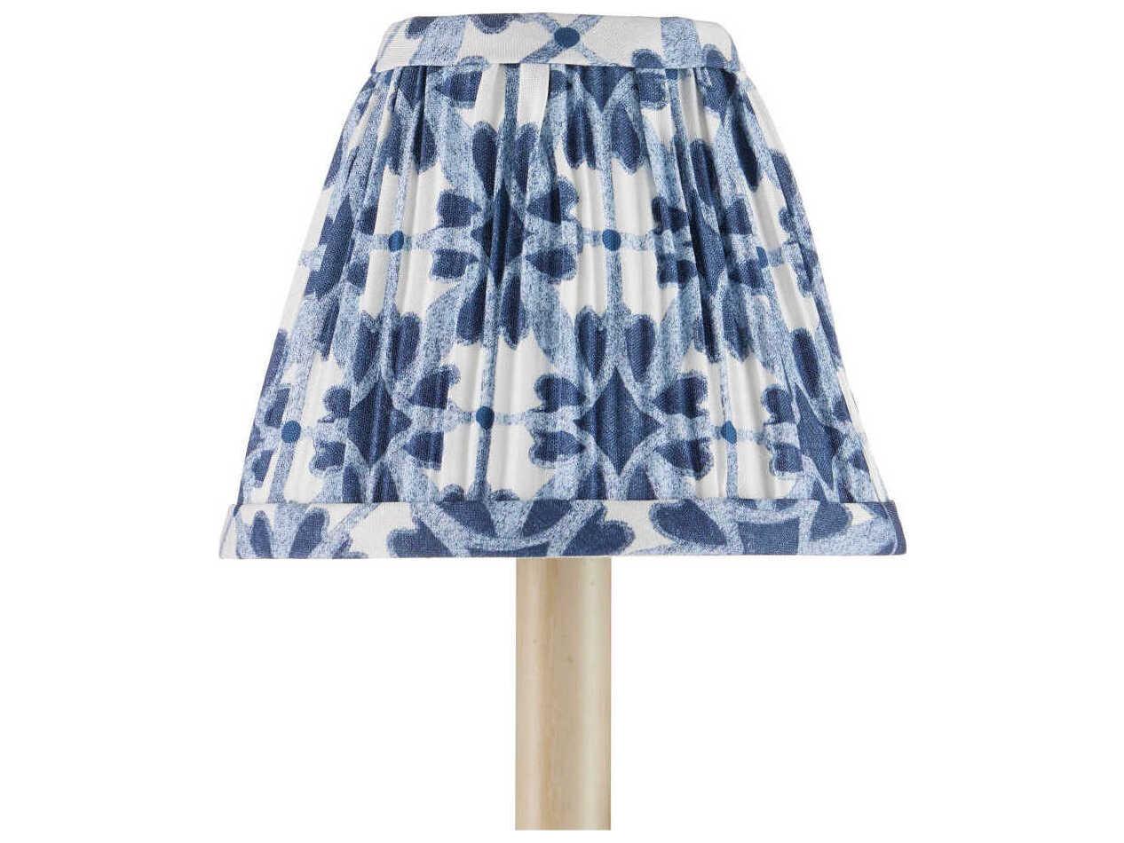 Currey & Company Pembrook Blue Tapered Chandelier Shade