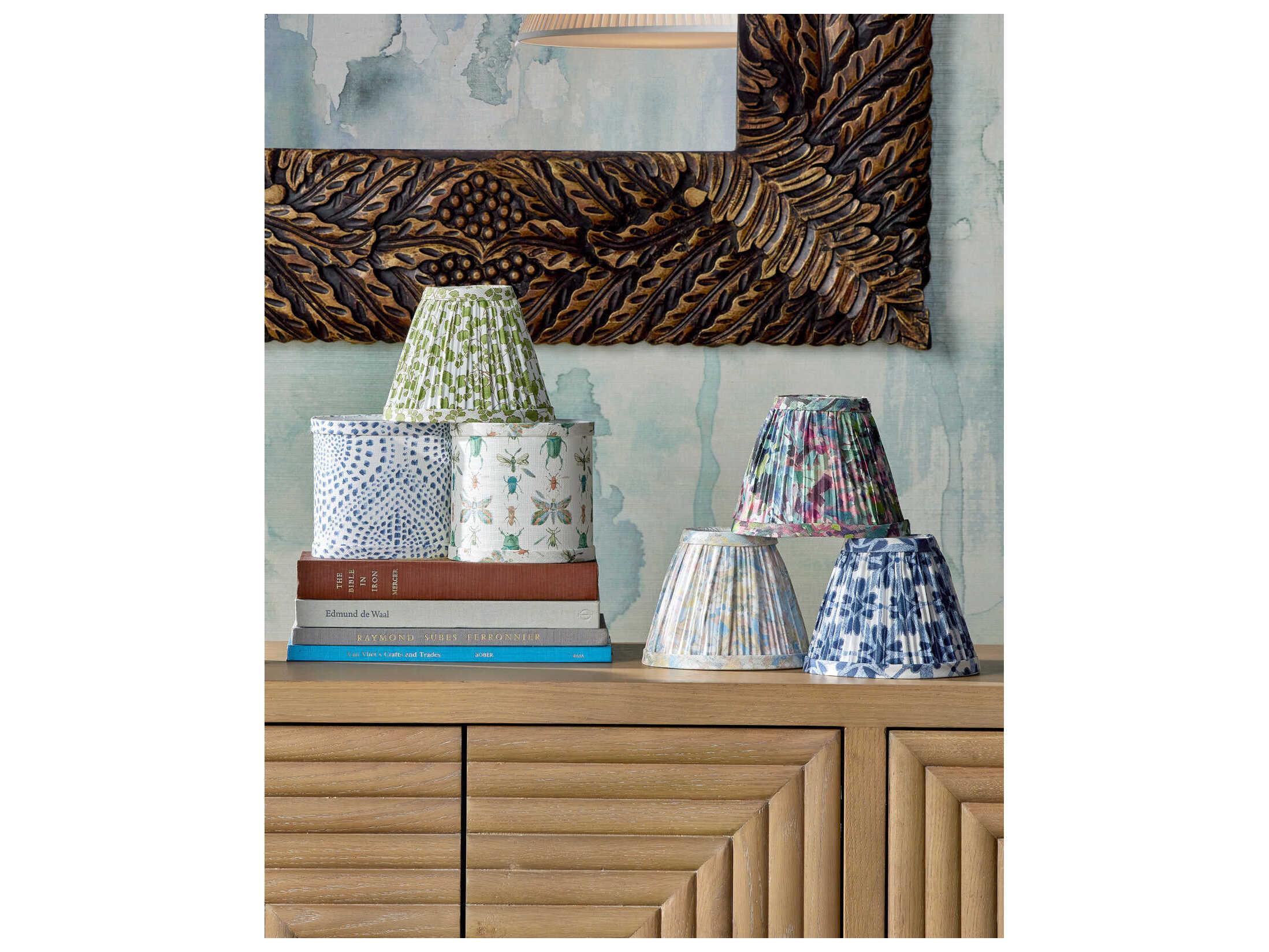 Currey & Company Pembrook Blue Tapered Chandelier Shade