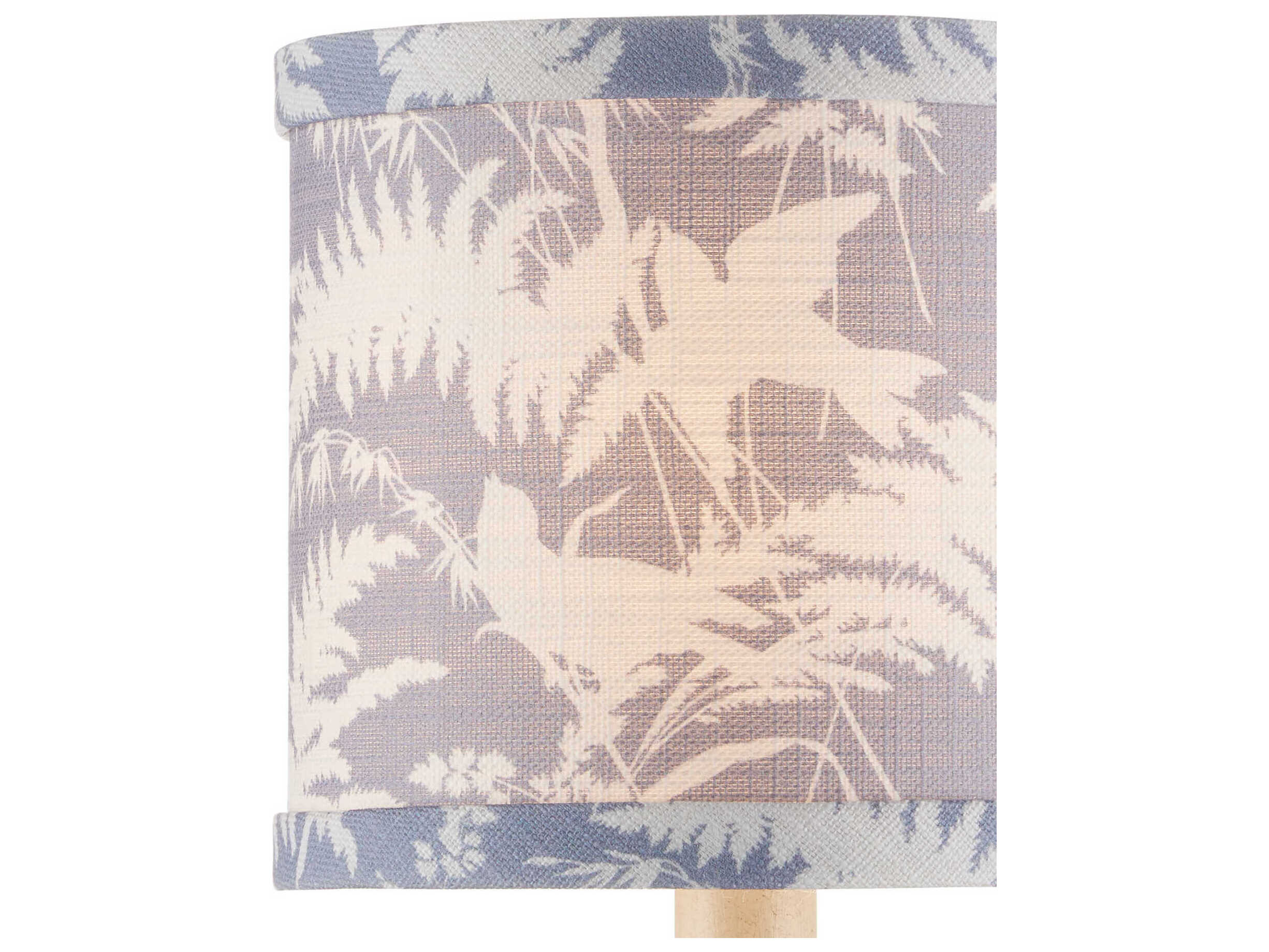 Currey & Company Aviary Dusty Blue Drum Chandelier Shade