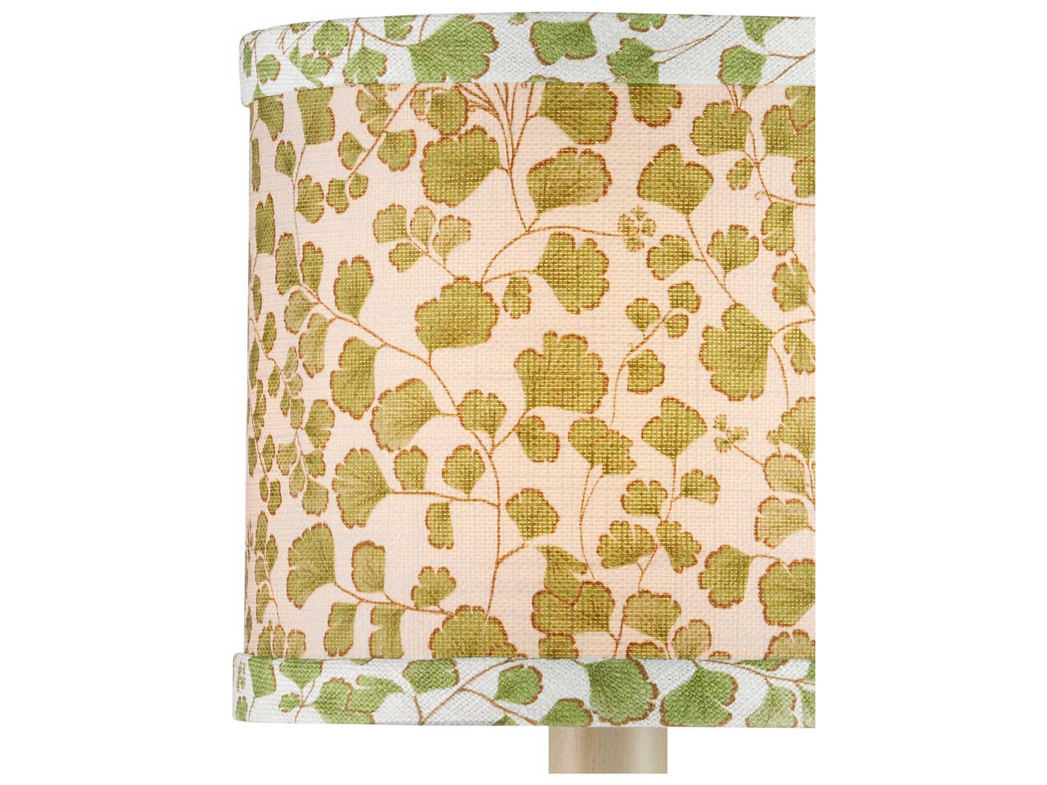 Currey & Company Maiden Fern Green Drum Chandelier Shade