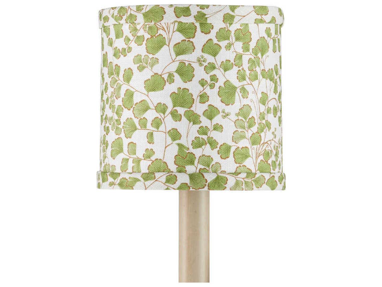 Currey & Company Maiden Fern Green Drum Chandelier Shade