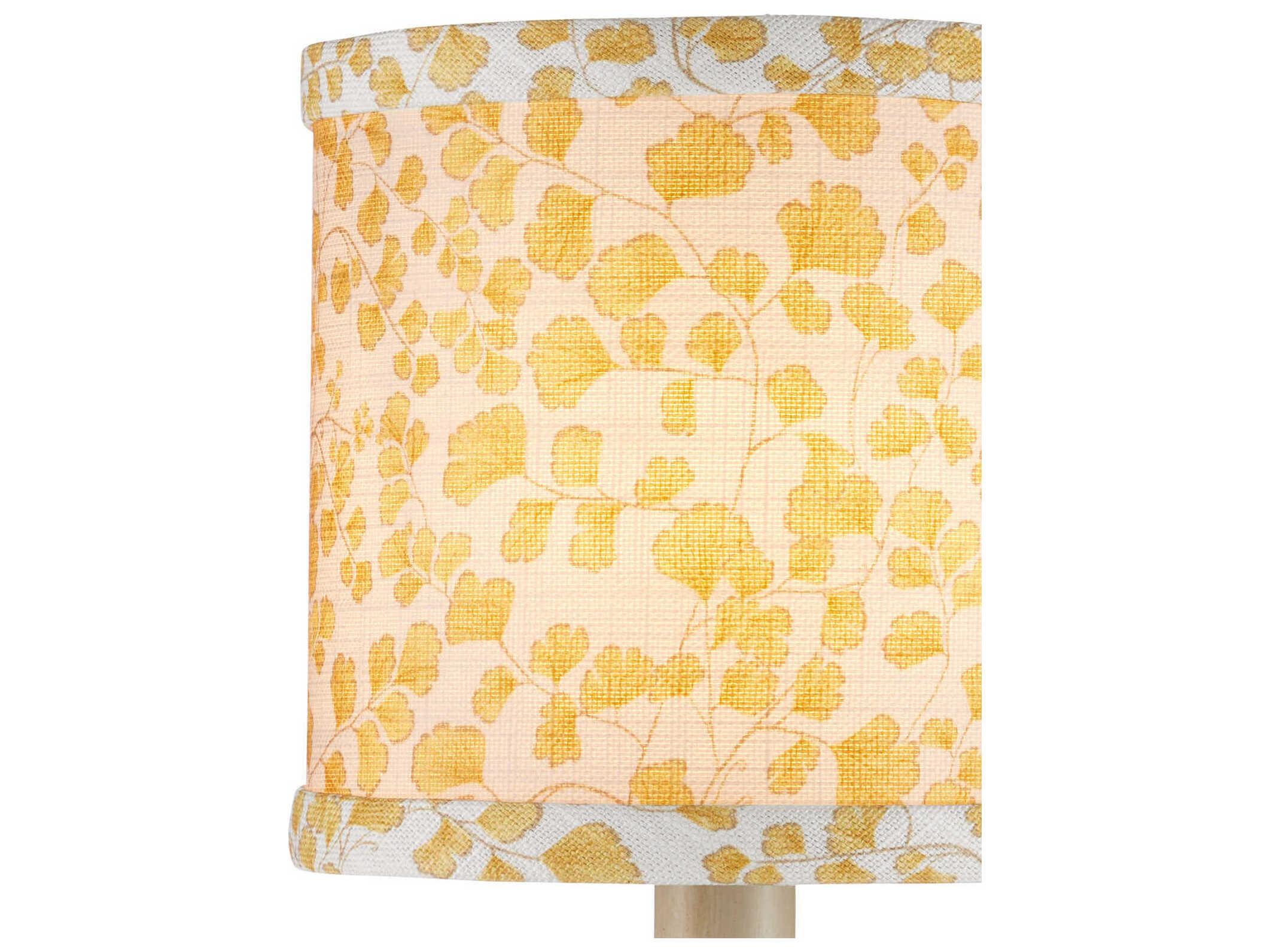 Currey & Company Maiden Fern Yellow Drum Chandelier Shade