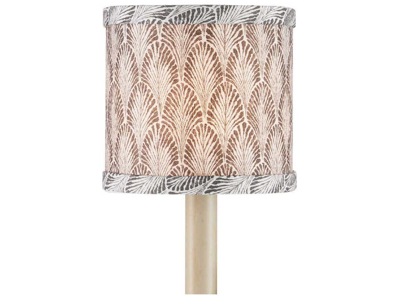 Currey & Company Plume Stone Drum Chandelier Shade