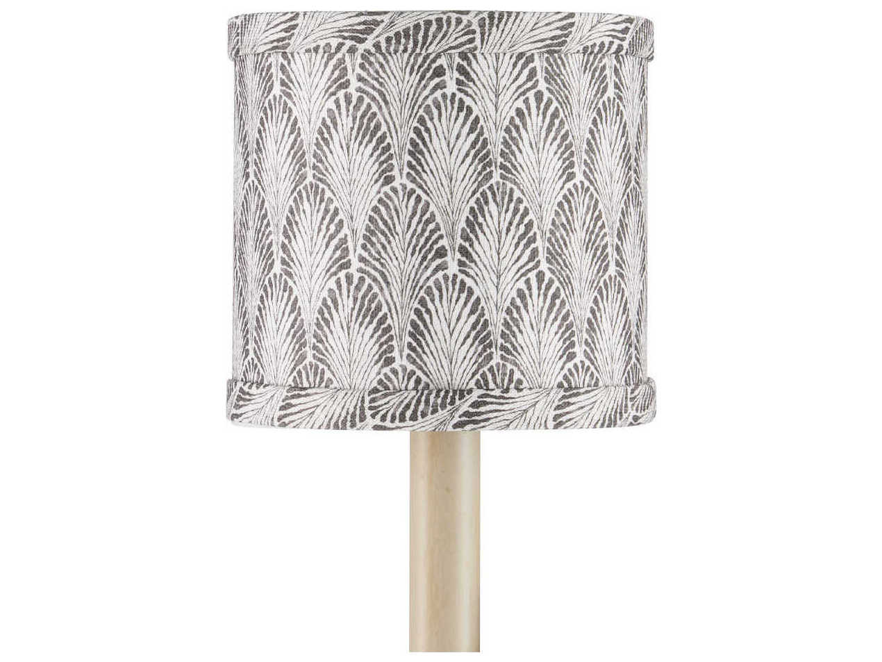 Currey & Company Plume Stone Drum Chandelier Shade