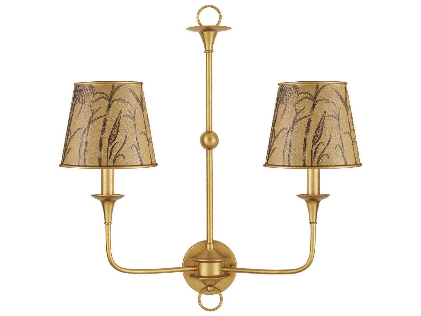 Currey & Company Jouy Gold Tapered Chandelier Shade