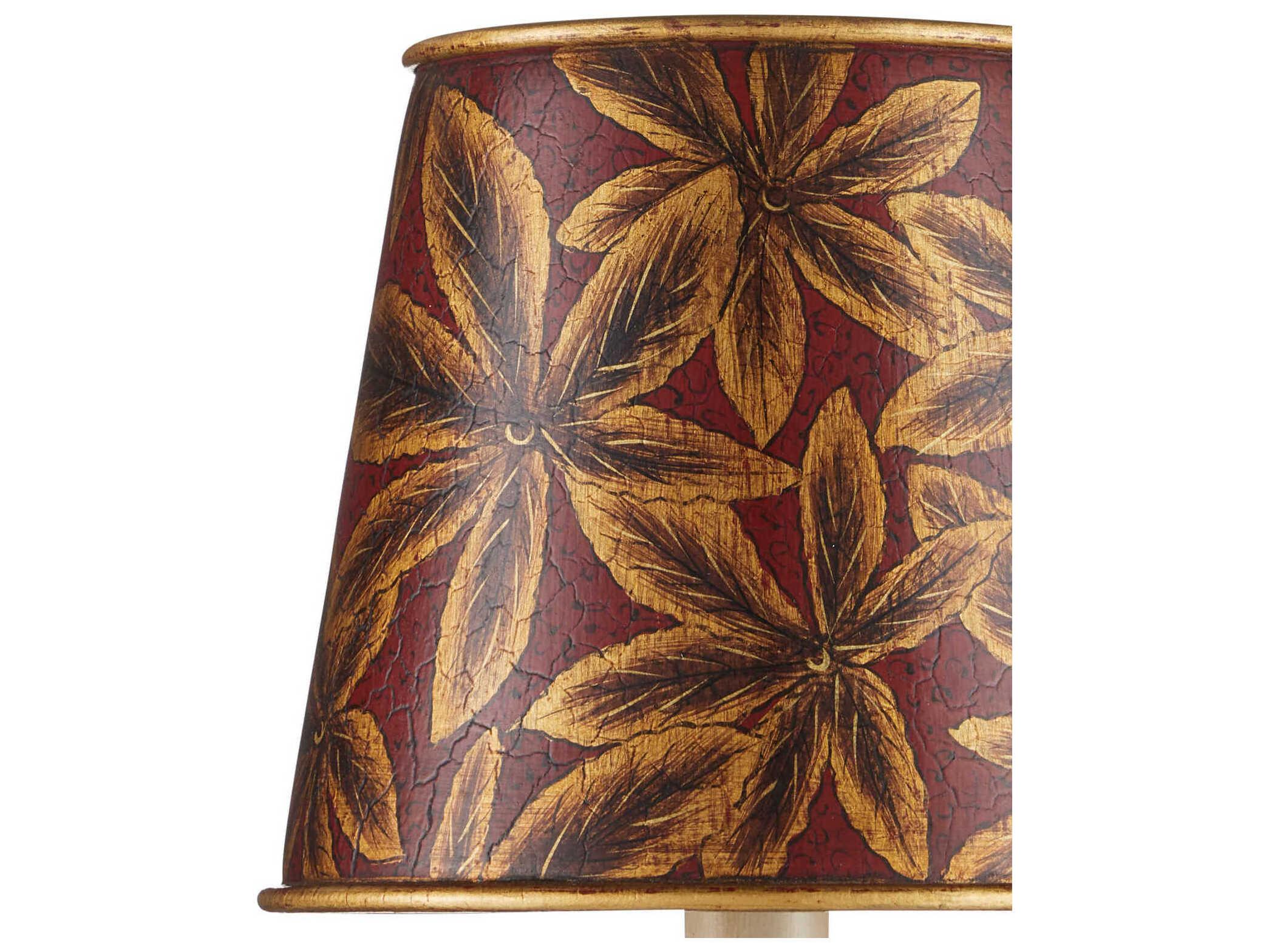 Currey & Company Castagno Red Tapered Chandelier Shade