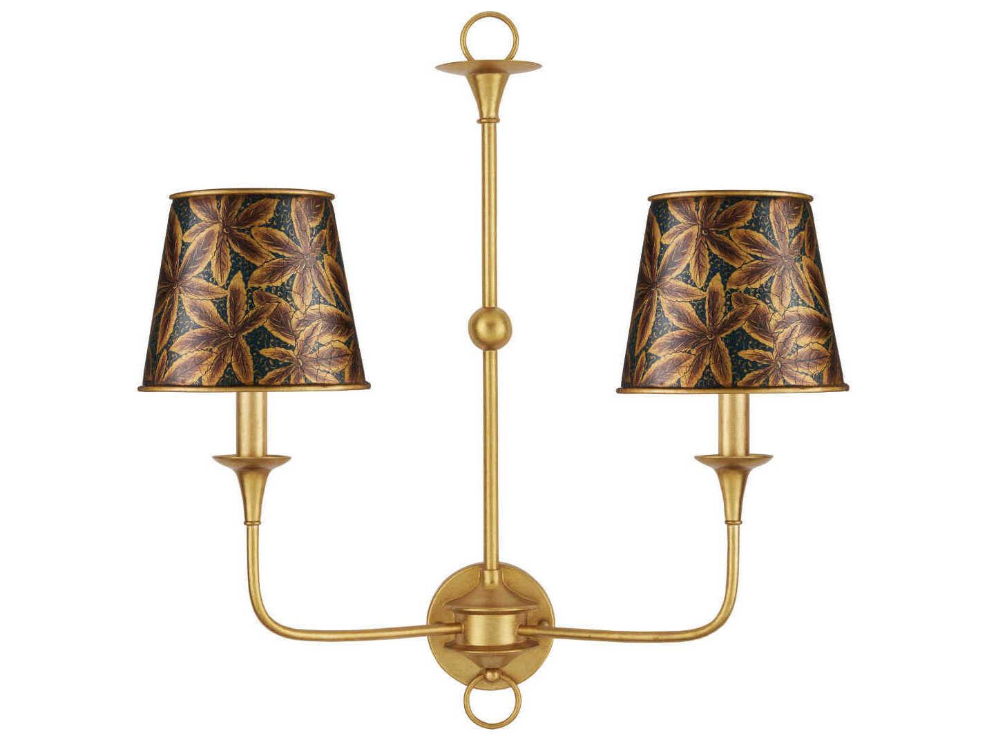 Currey & Company Castagno Blue Tapered Chandelier Shade