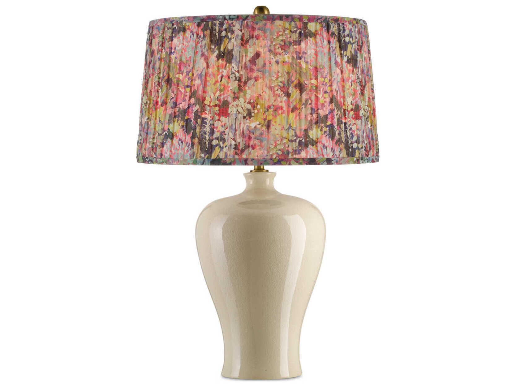 Currey & Company Wildflower Magenta Tapered Lamp Shade