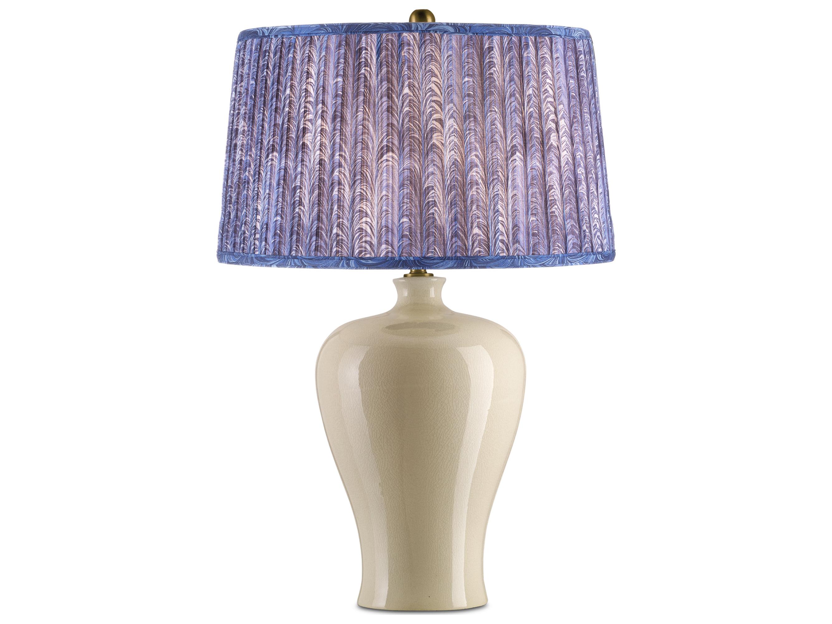 Currey & Company Pembrook Blue Tapered Lamp Shade