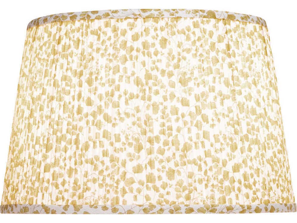 Currey & Company Maiden Fern Yellow Medium Tapered Lamp Shade