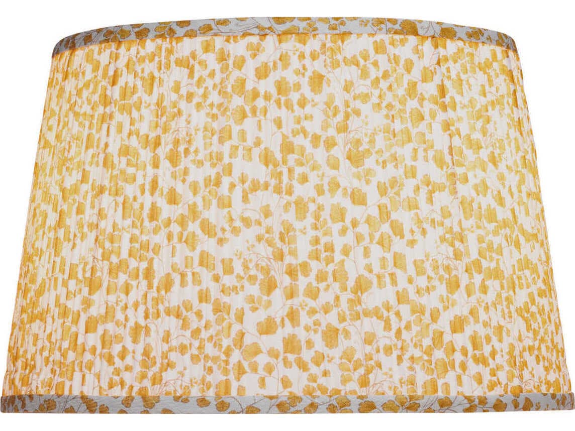 Currey & Company Maiden Fern Yellow Medium Tapered Lamp Shade