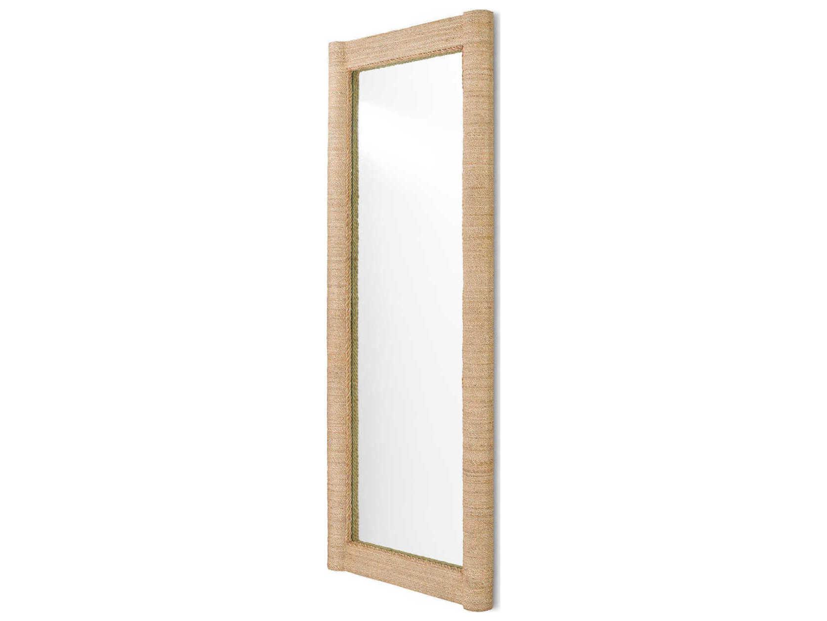 Currey & Company Vilmar Natural Rectangular Floor Mirror