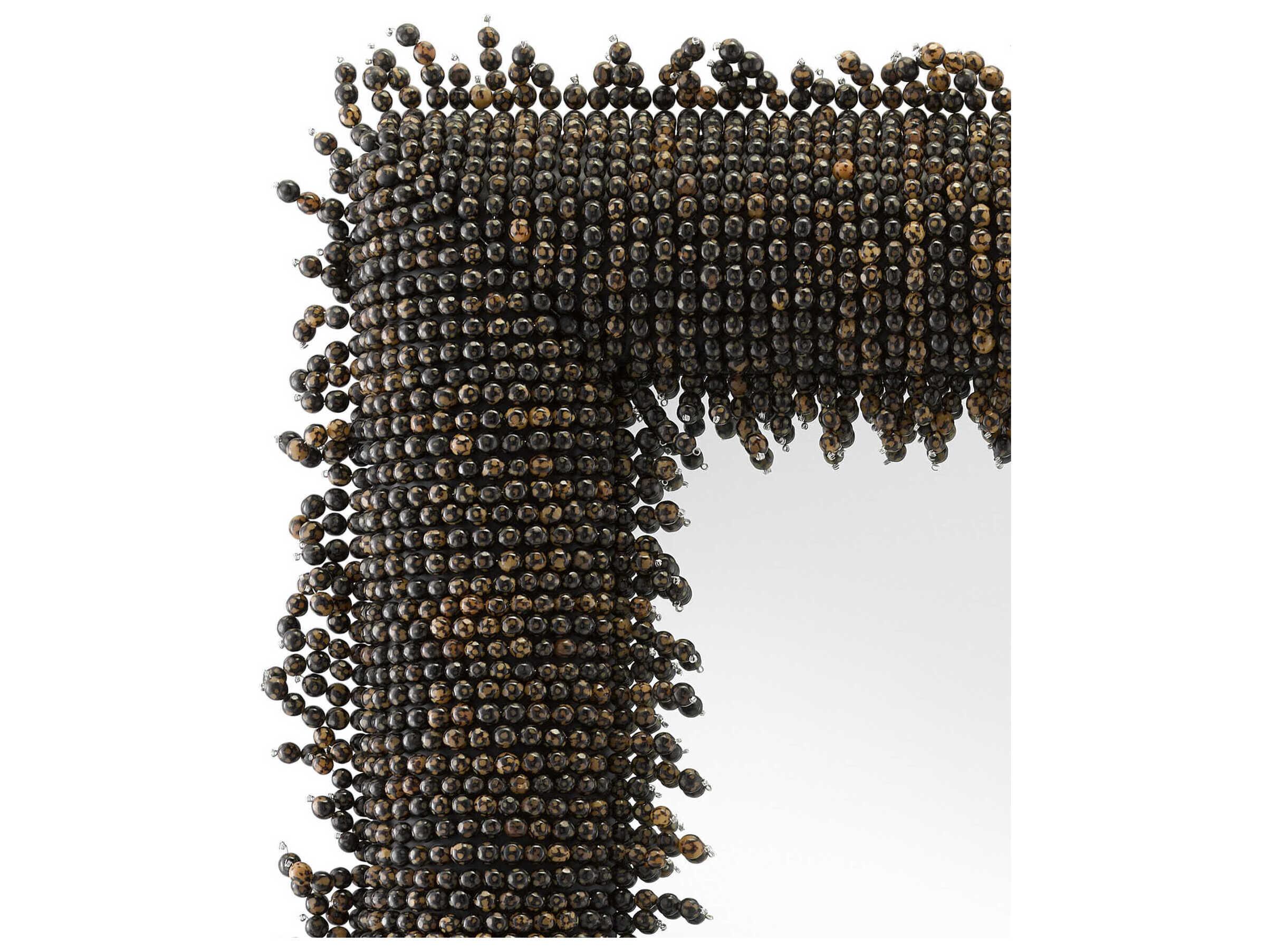 Currey & Company Pasay Black Rectangular Wall Mirror