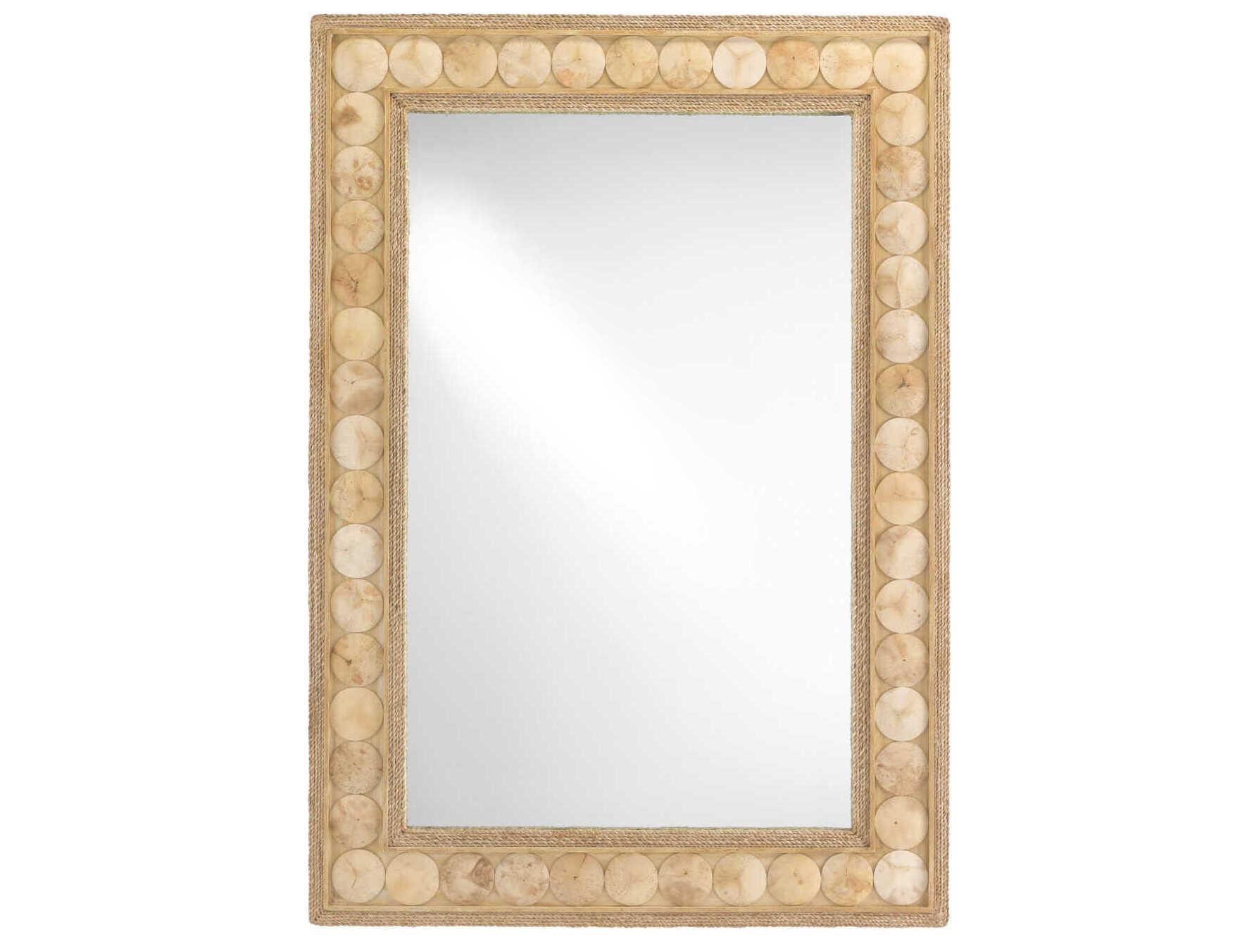 Currey & Company Buko Straw Rectangular Wall Mirror