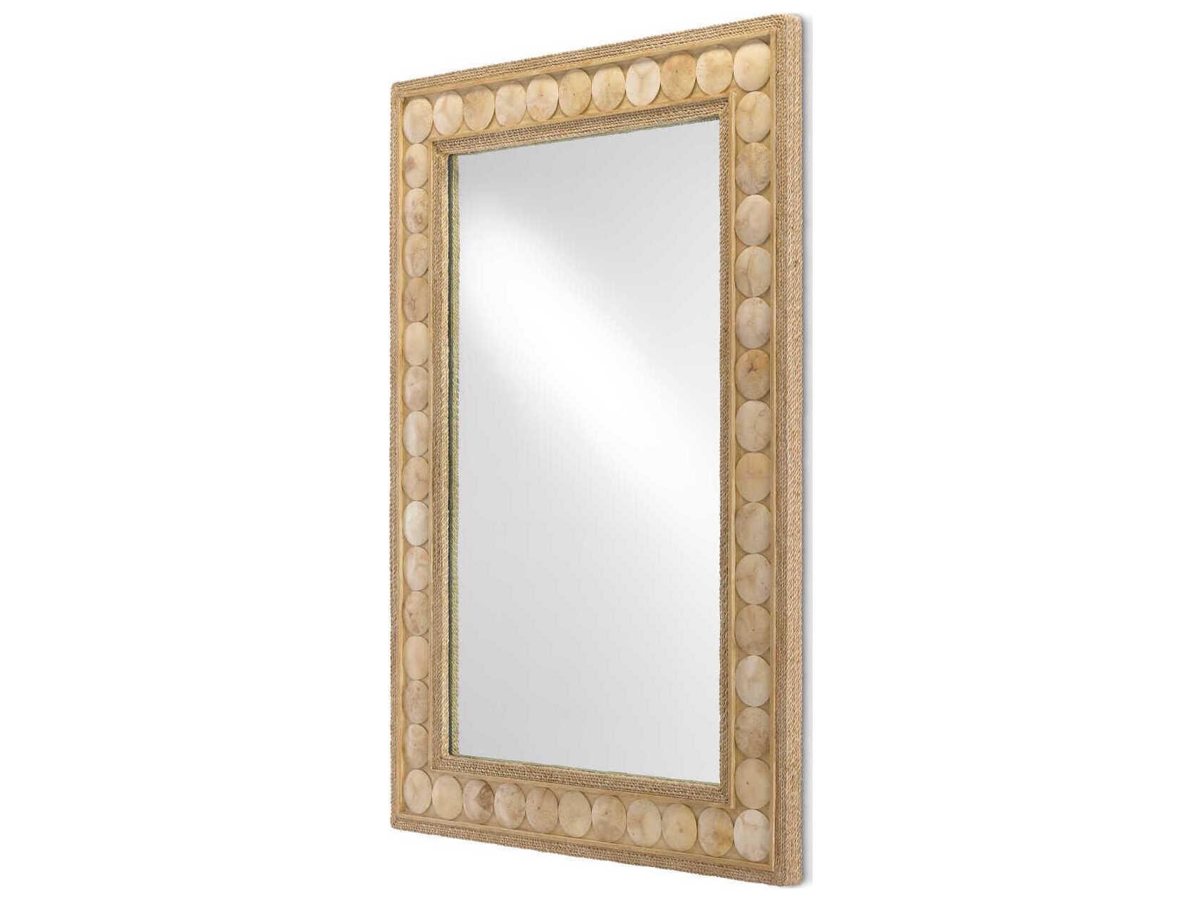 Currey & Company Buko Straw Rectangular Wall Mirror