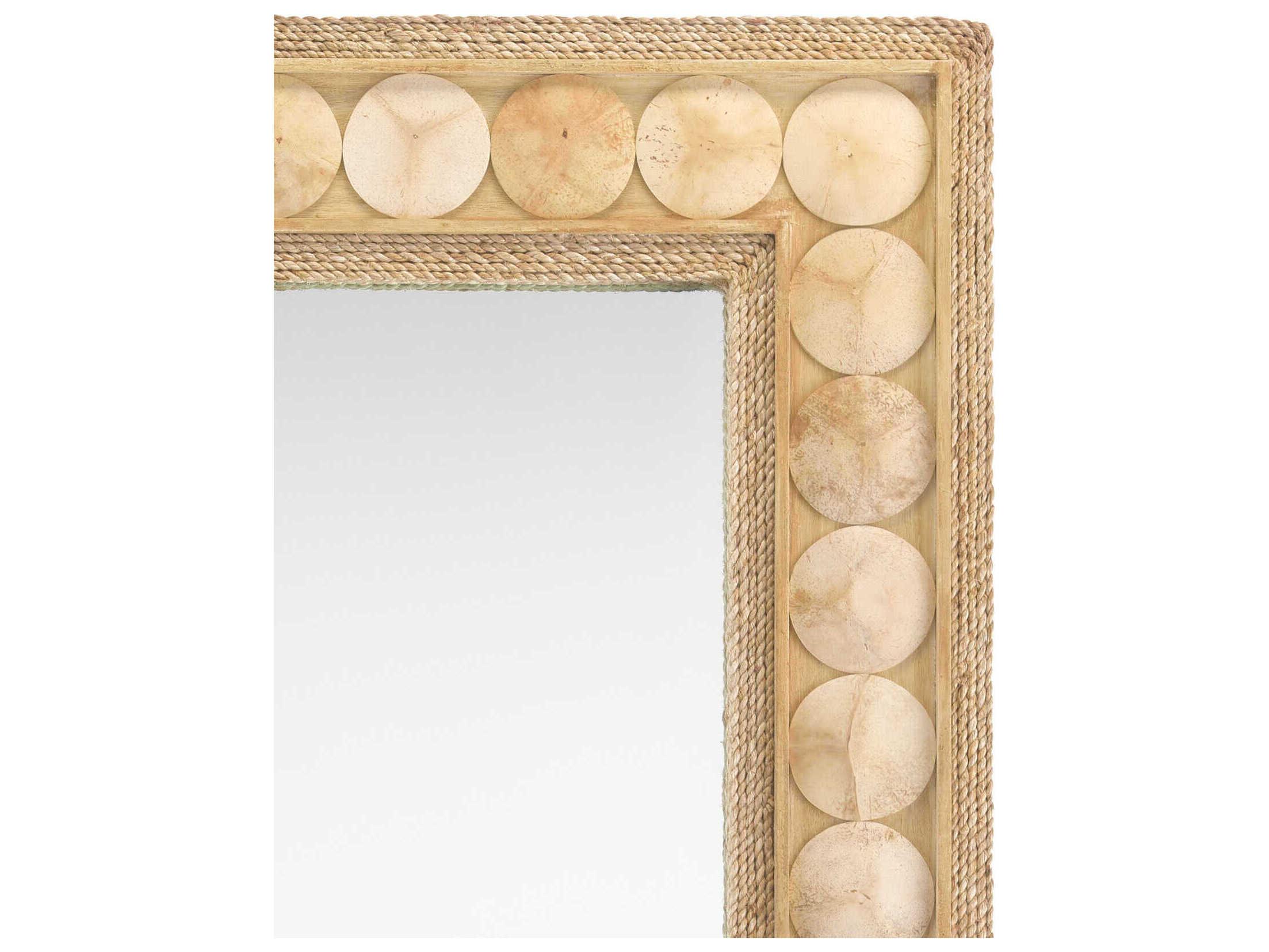 Currey & Company Buko Straw Rectangular Wall Mirror