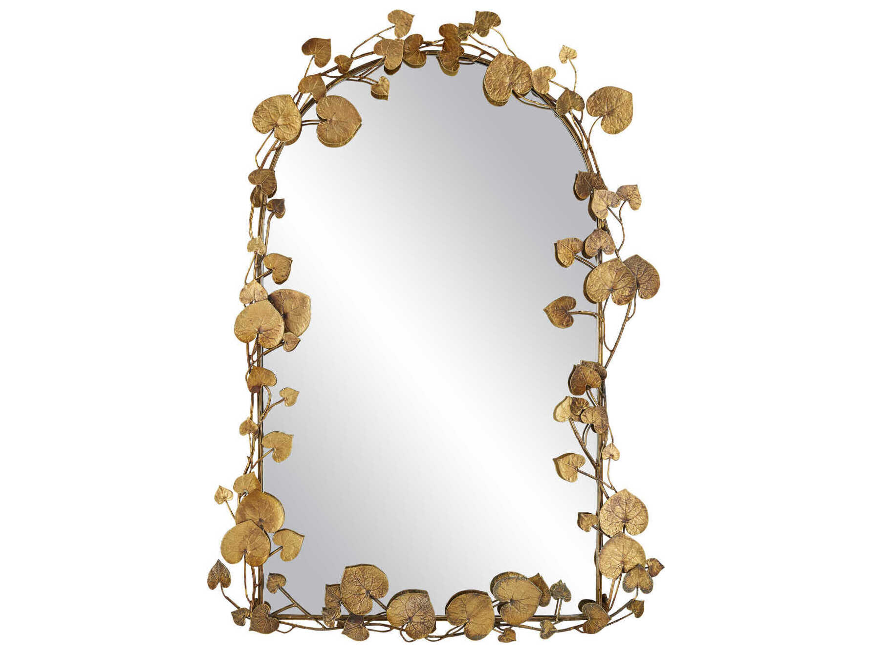 Currey & Company Vinna Antique Brass Rectangular Wall Mirror