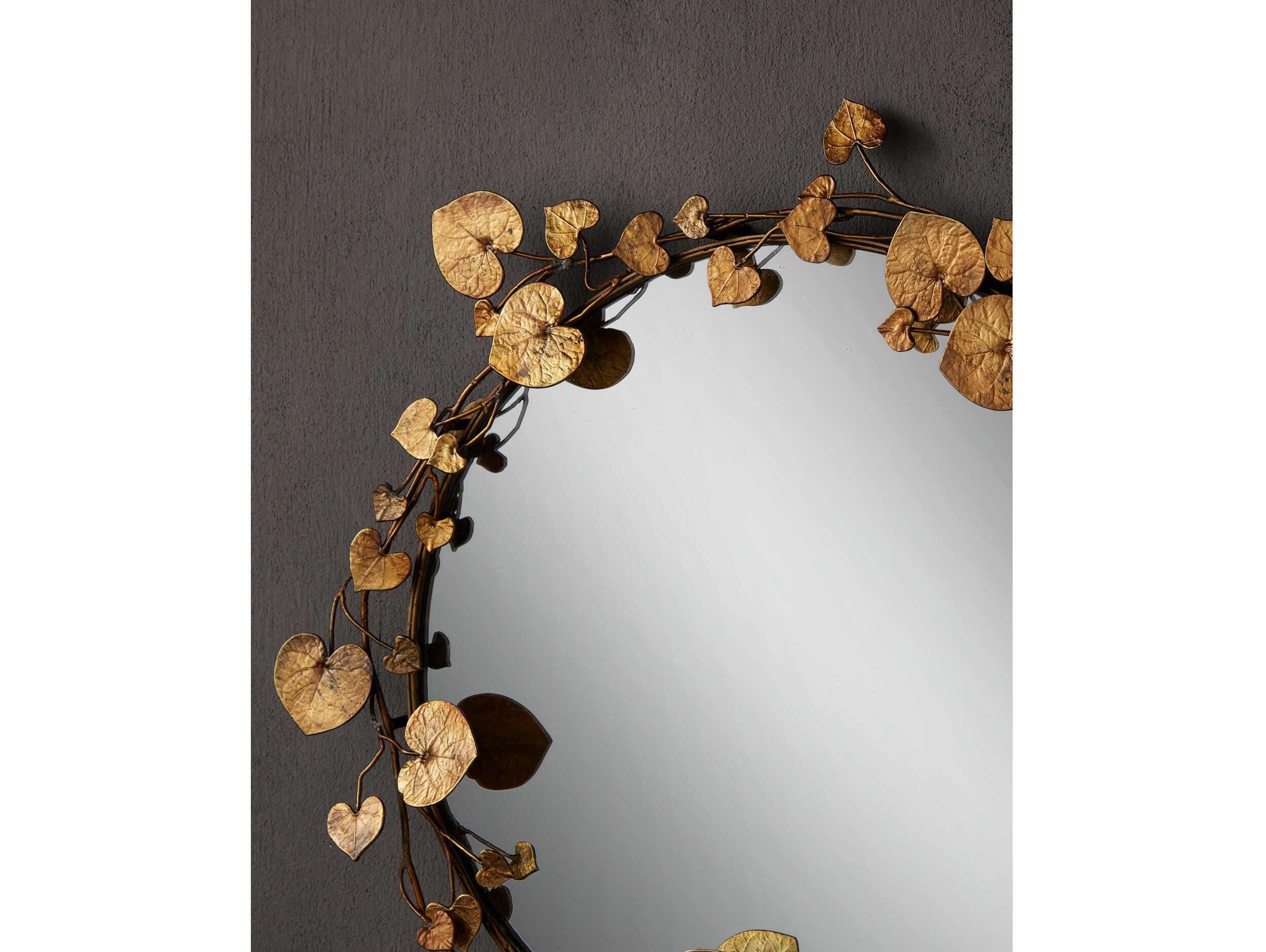 Currey & Company Vinna Antique Brass Rectangular Wall Mirror