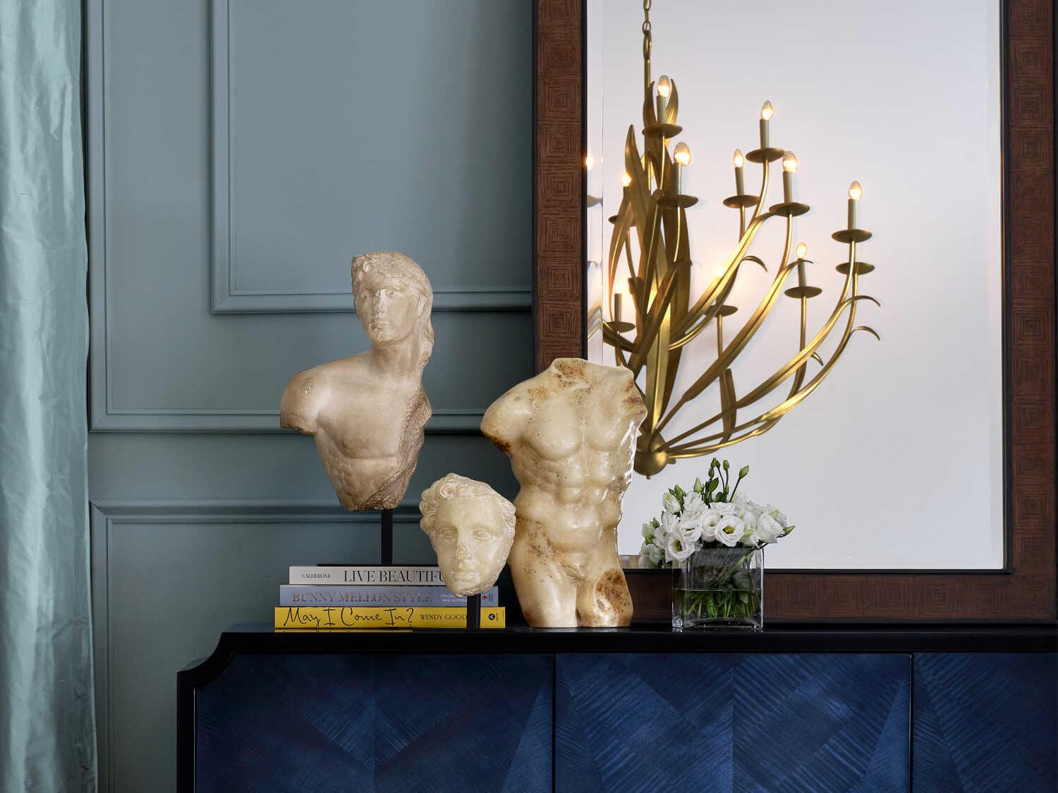 Currey & Company Dorian Kona / Black Rectangular Floor Mirror