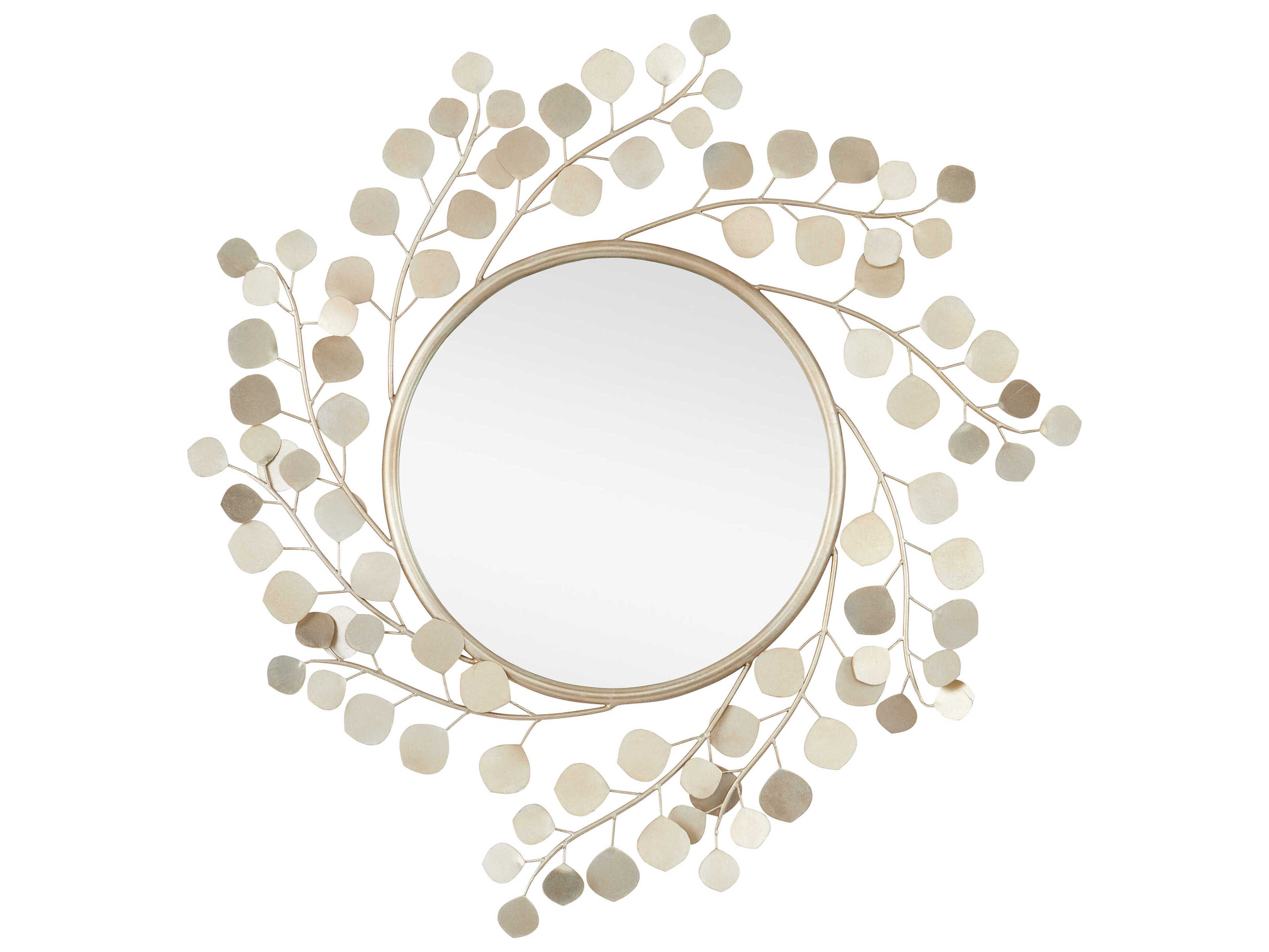 Currey & Company Lunaria Round Wall Mirror