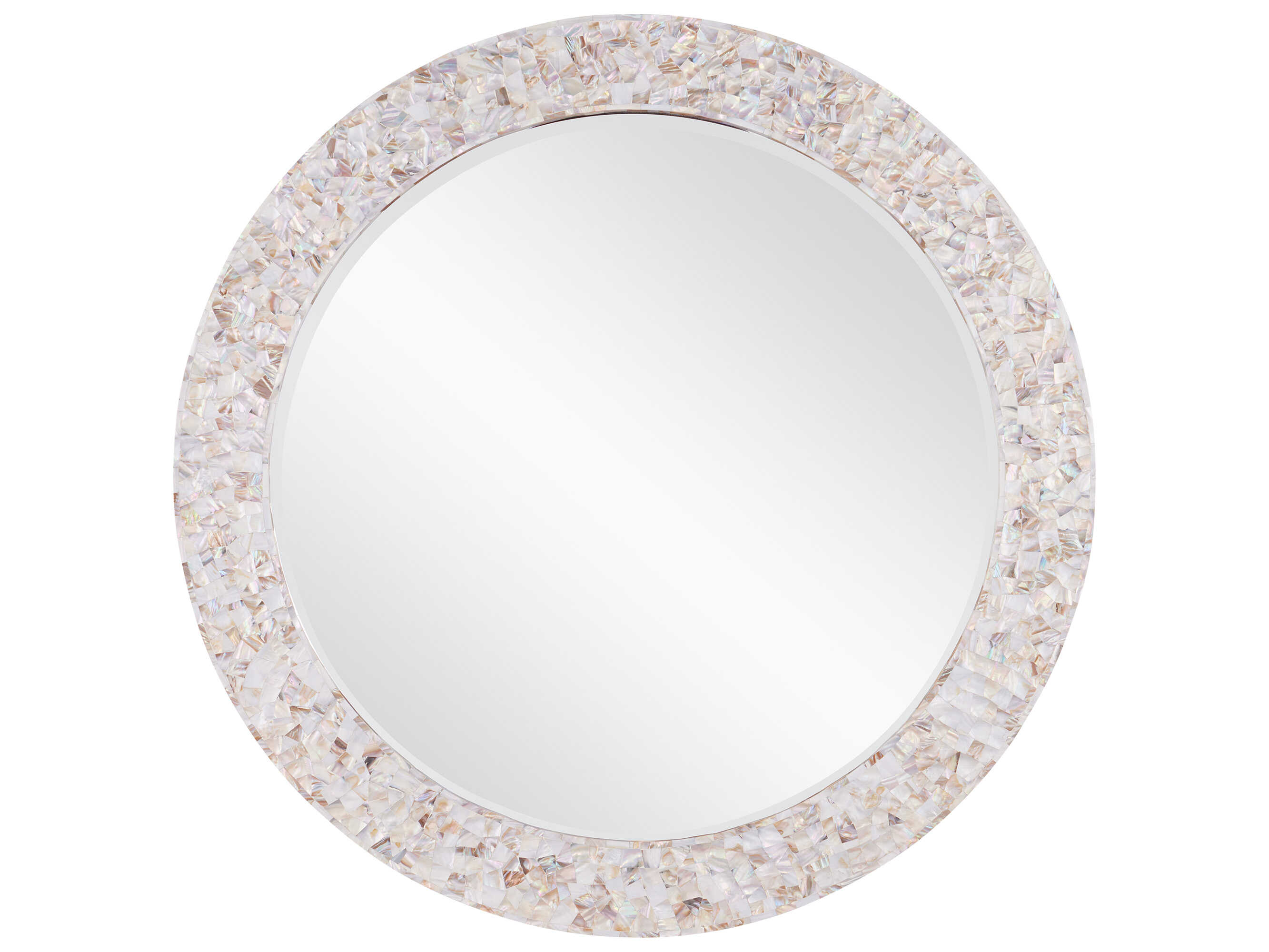 Currey & Company Uma Mother of Pearl Round Wall Mirror